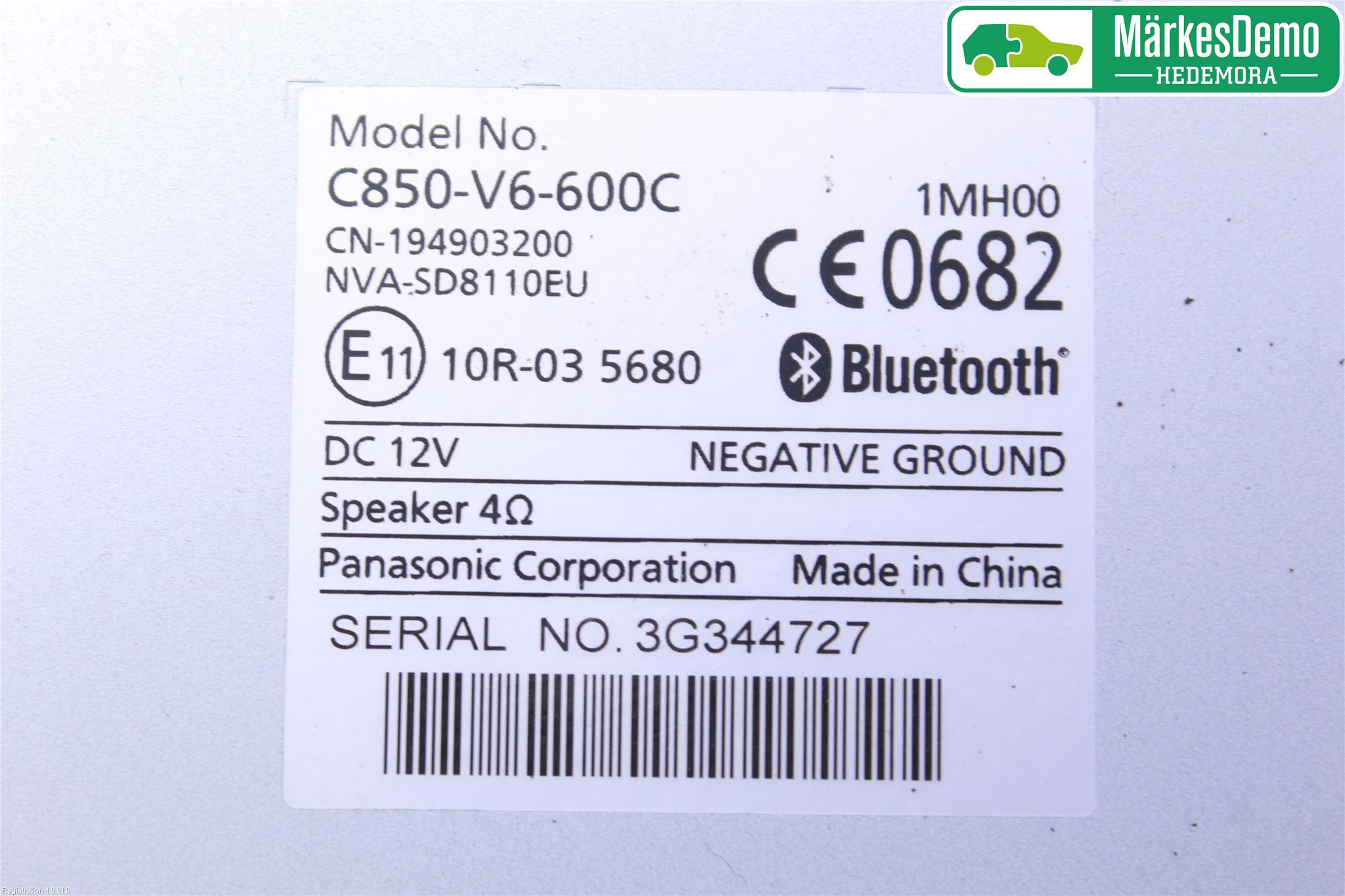 Mazda 2 (DE) 08-15 Stereo Radio Med Cd