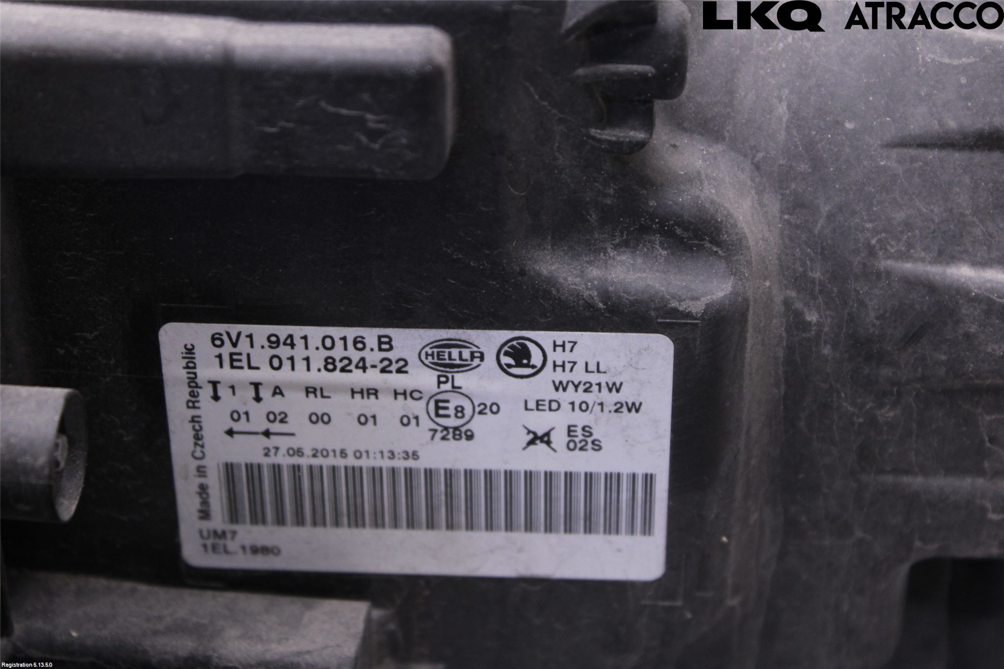 Skoda FABIA 15-21 Frontlykt Høyre