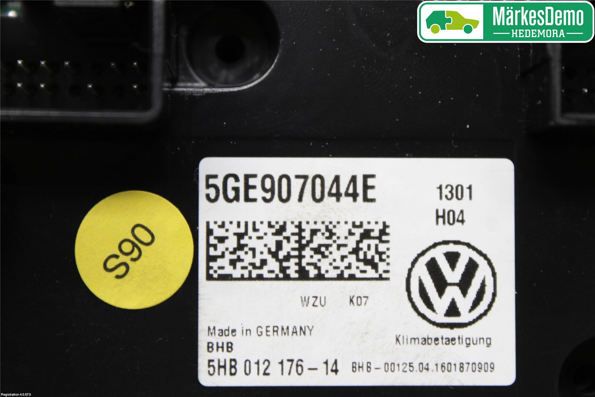 Volkswagen VW PASSAT 15-19 Varme Ac Betjening-Display