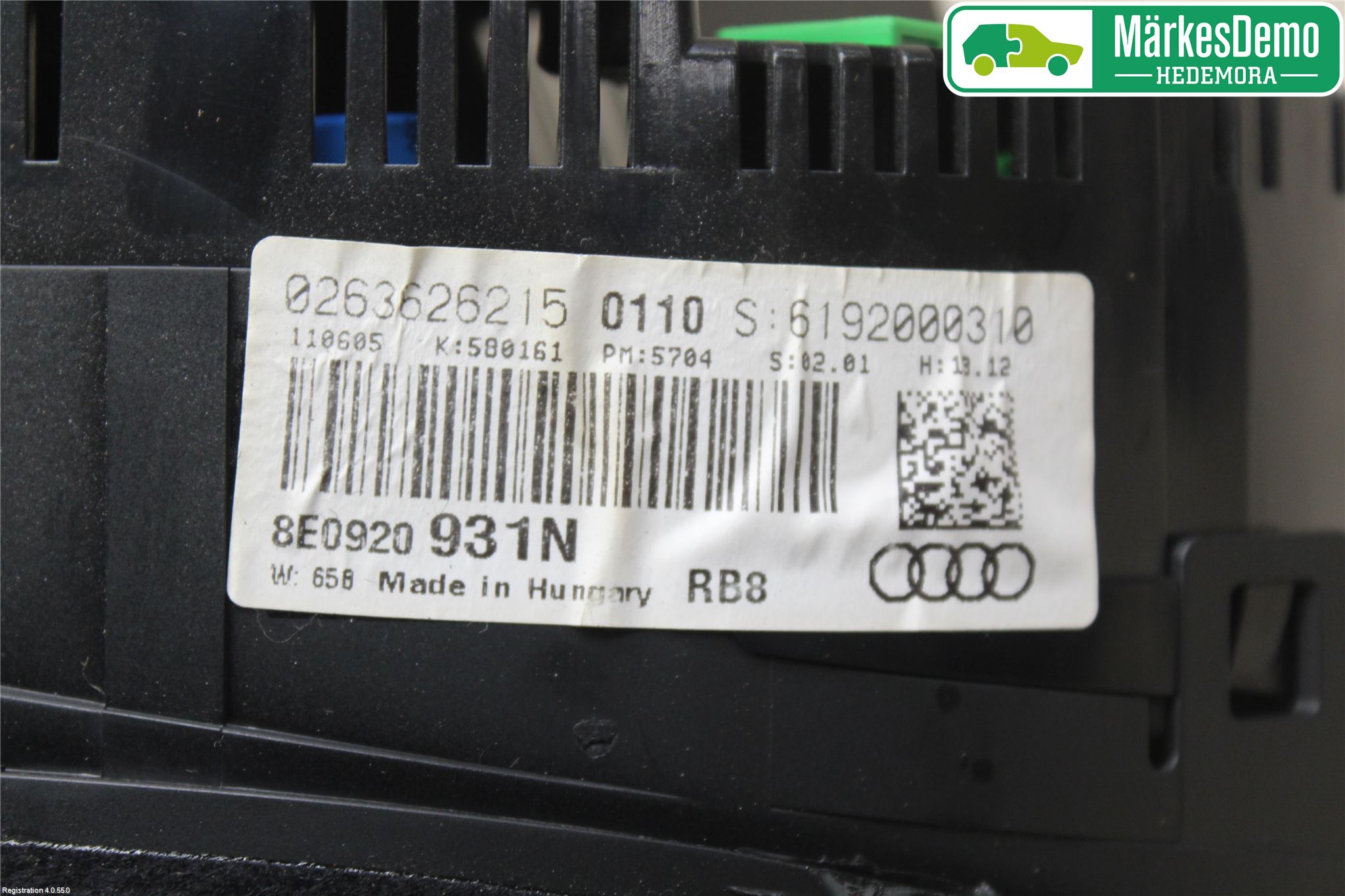Audi A4/S4 05-07 Instr Kombinert