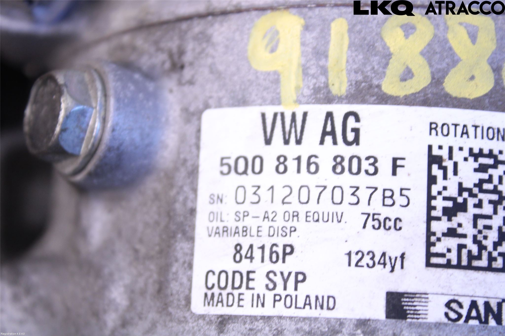 Skoda FABIA 15-21 Varme Ac Kompressor