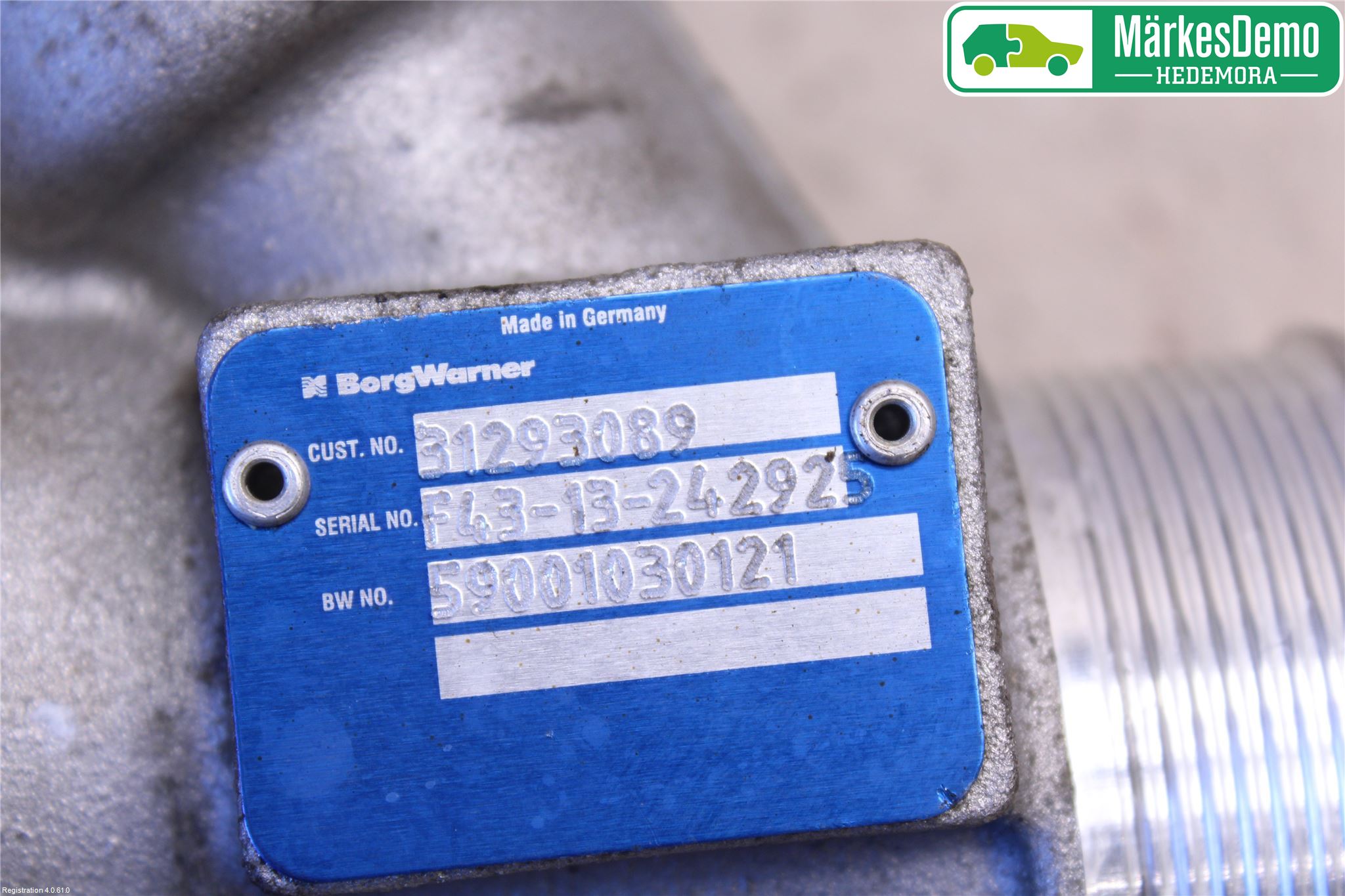 Volvo XC70 14-16 Intercooler Rør-Slange