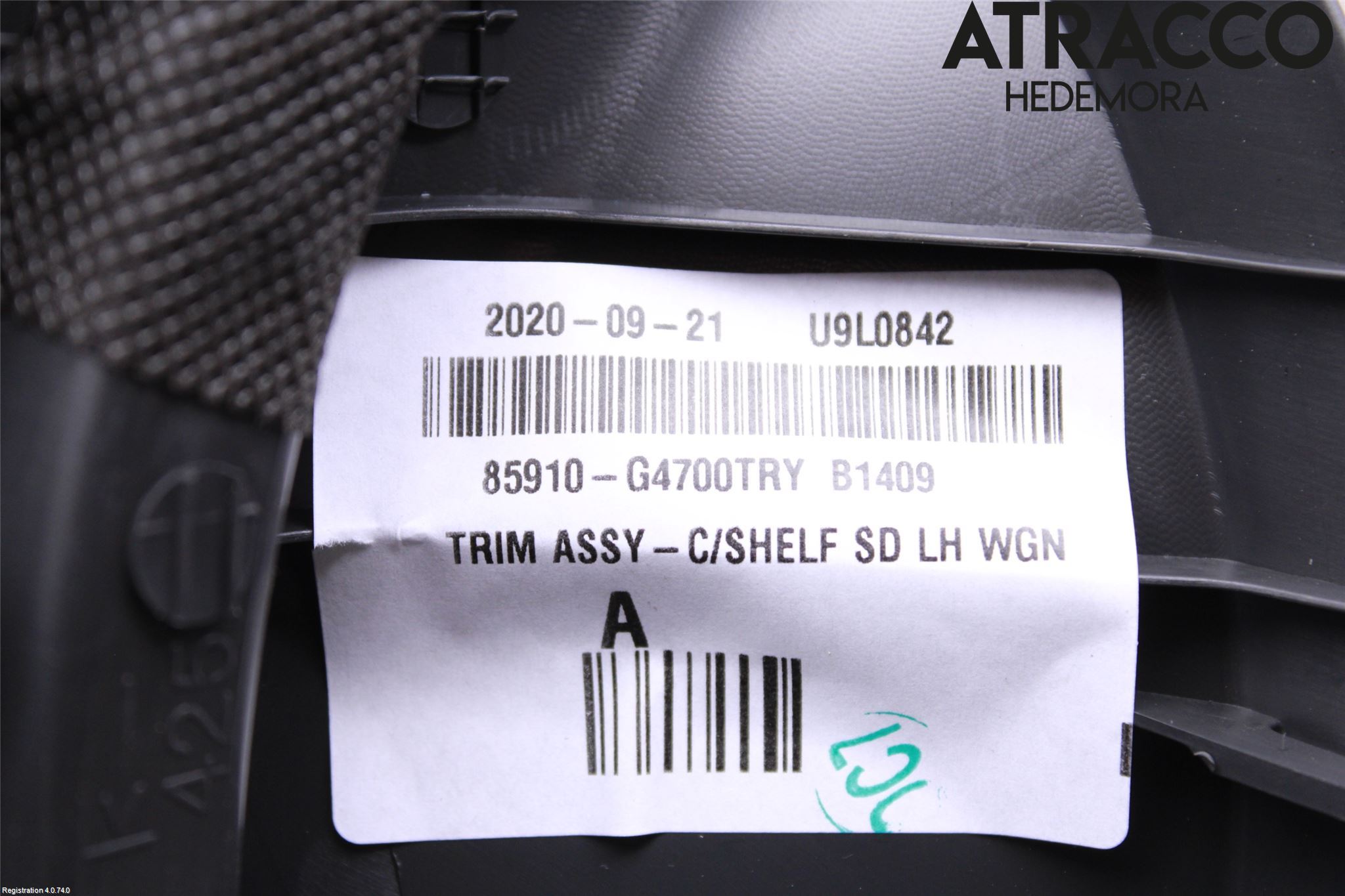 Hyundai i30 PD 17- Innr Sidetrekk-Deksel