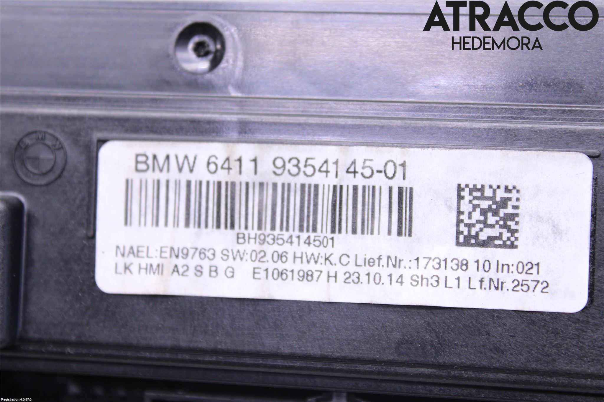 BMW 3 GT F34 13-19 Varme Ac Betjening-Display
