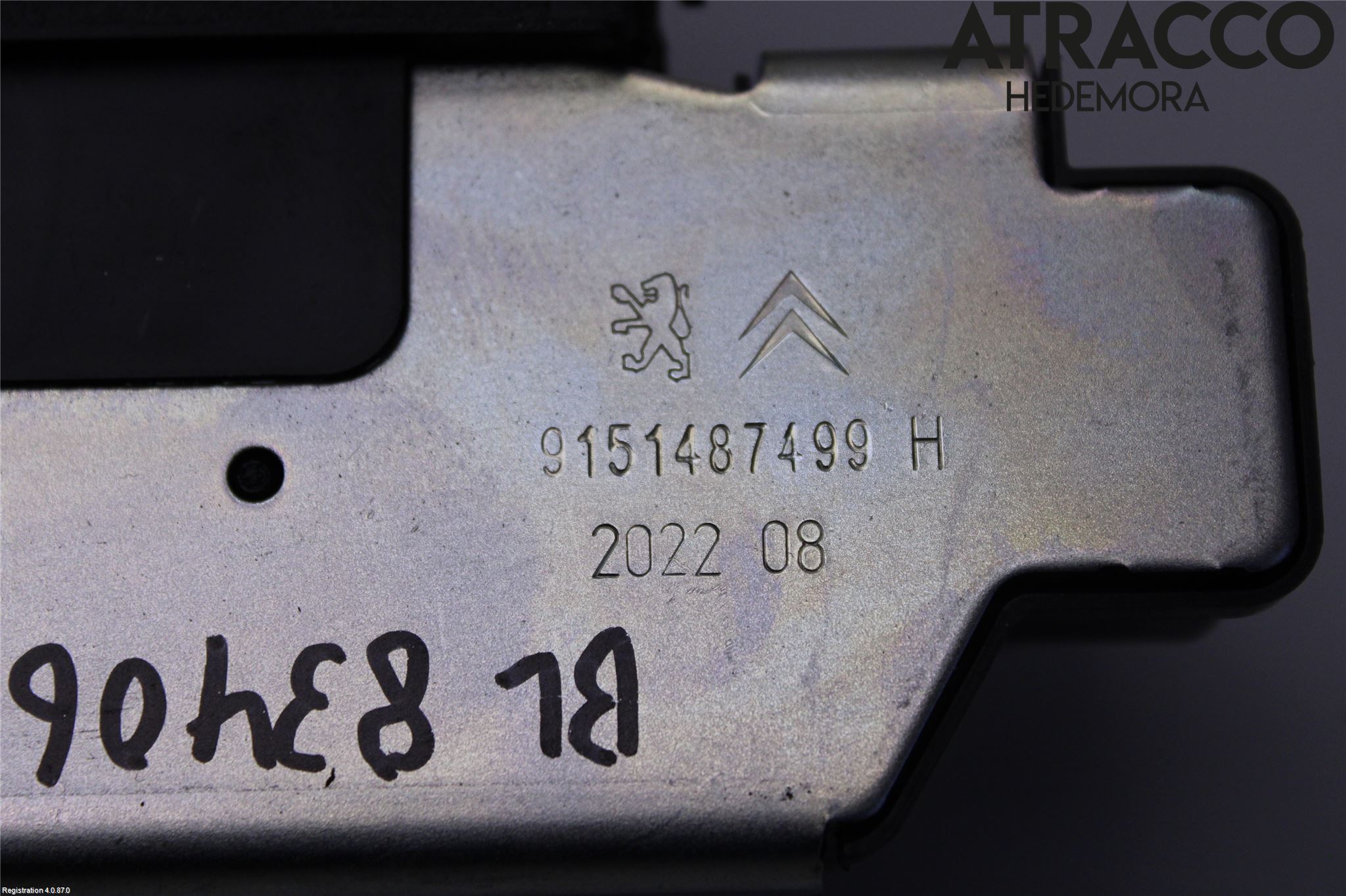 Peugeot 2008/E-2008 20- Bakluke-Lokk Låsekasse