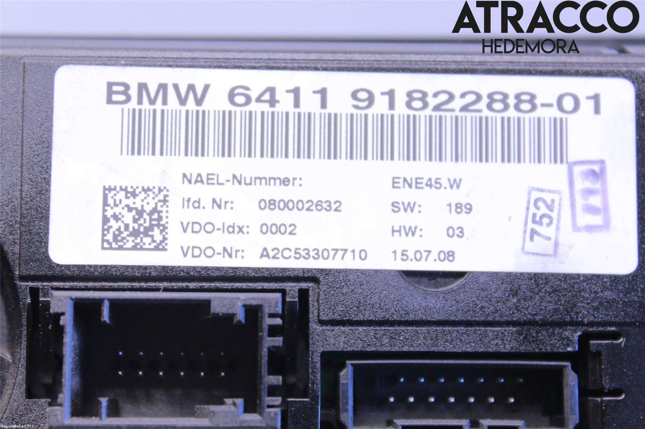 BMW 3 E92/93 Coupé/Cab 05-14 Varme Ac Betjening-Display