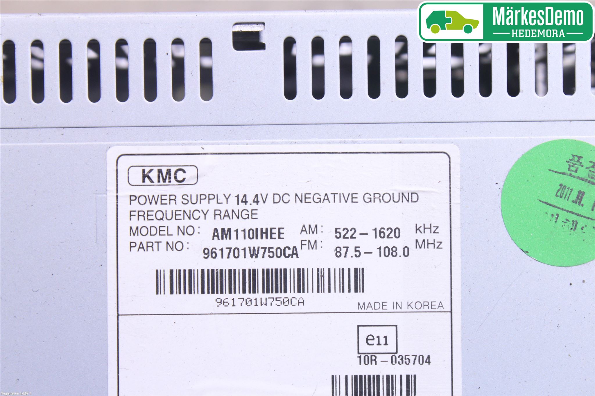 Kia RIO 12-16 Stereo Radio Med Cd