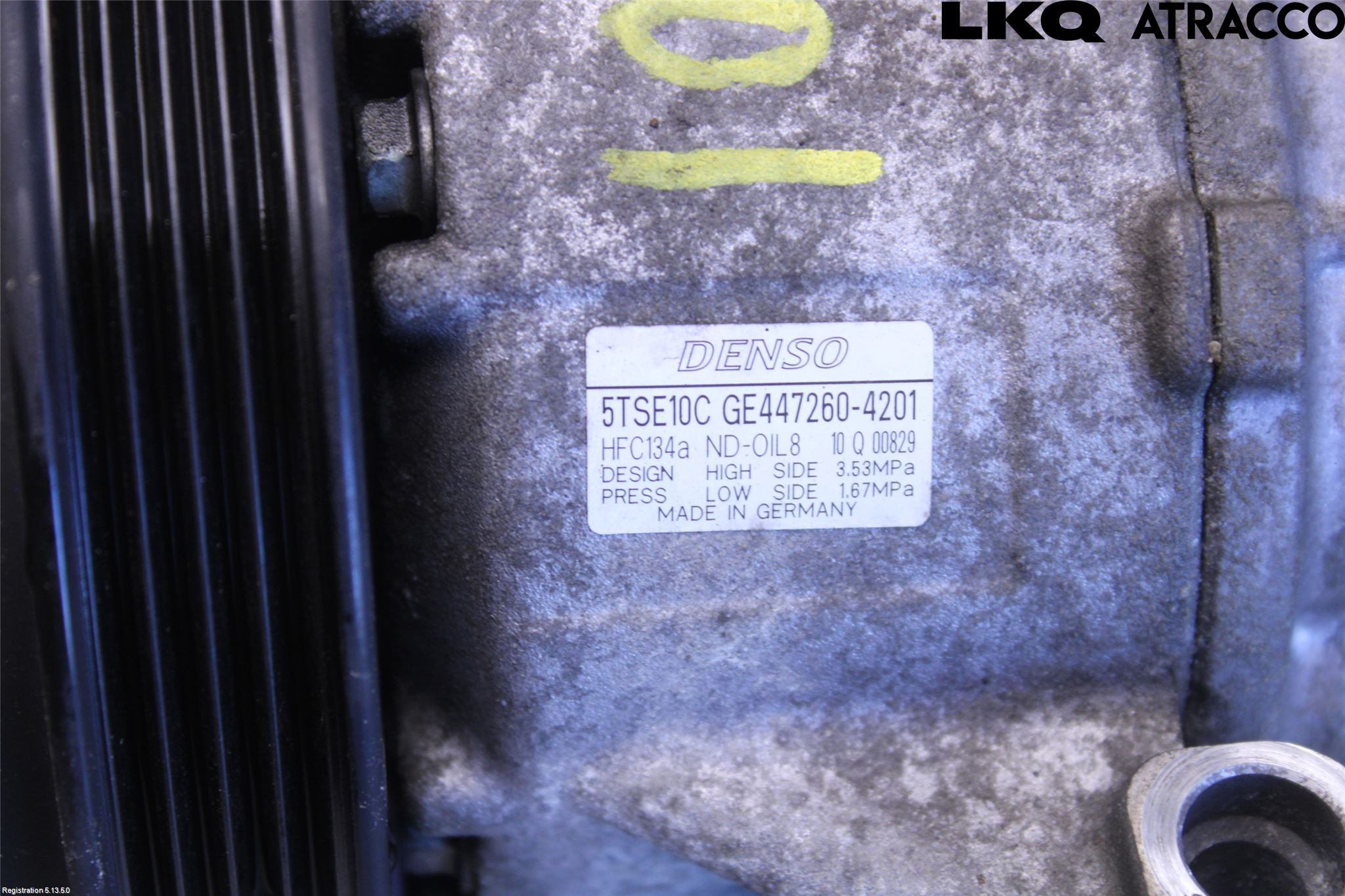 Toyota YARIS XP130 12-14 Varme Ac Kompressor