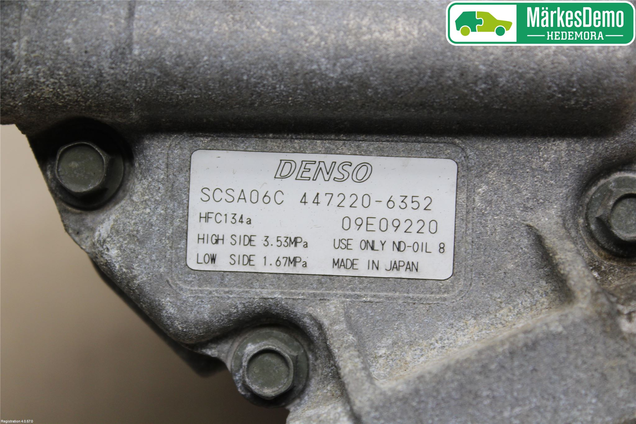 Toyota COROLLA 02-07 Varme Ac Kompressor