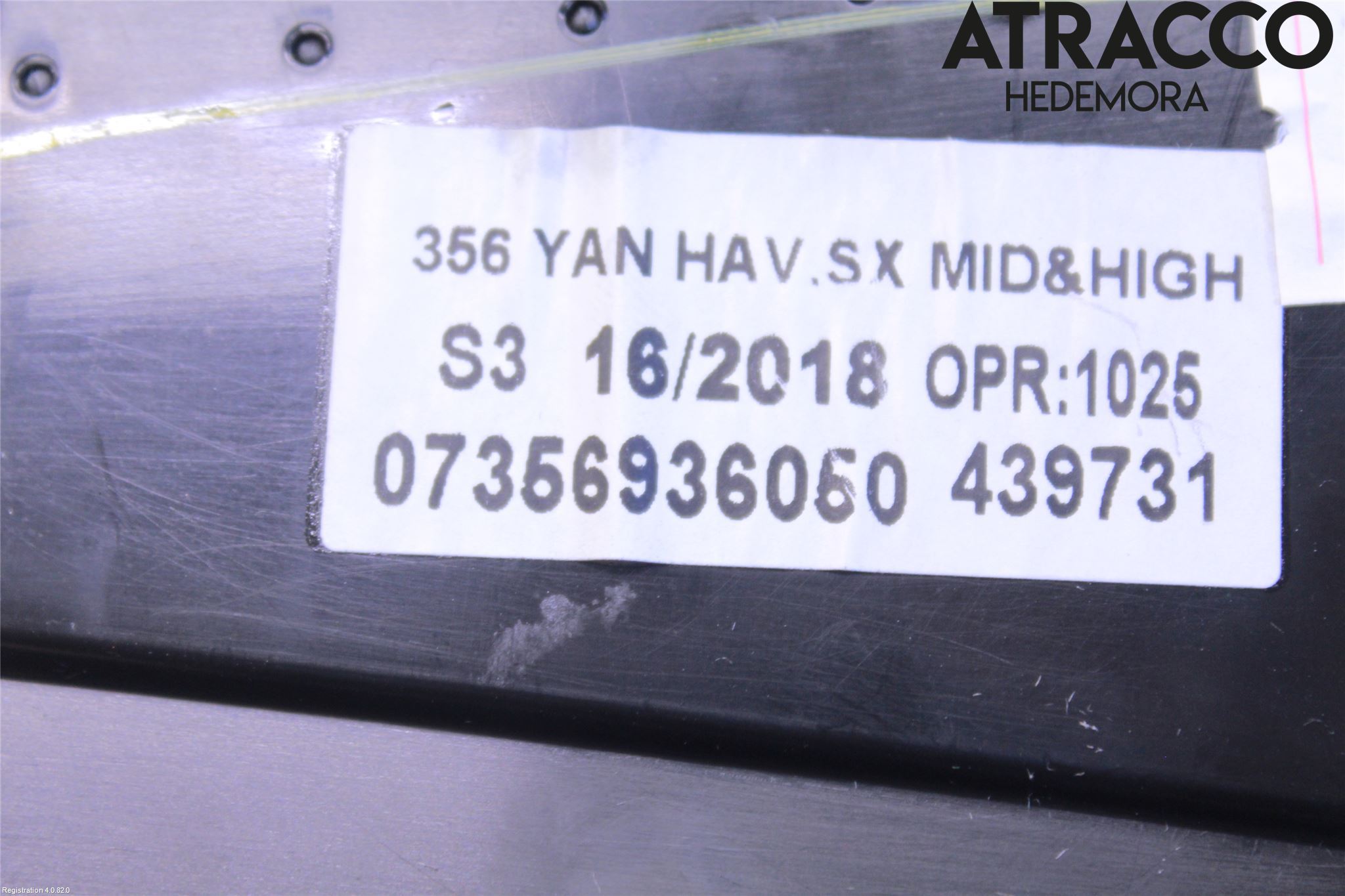 Fiat TIPO/CROSS 16- Dashbord Kanal - Dyse