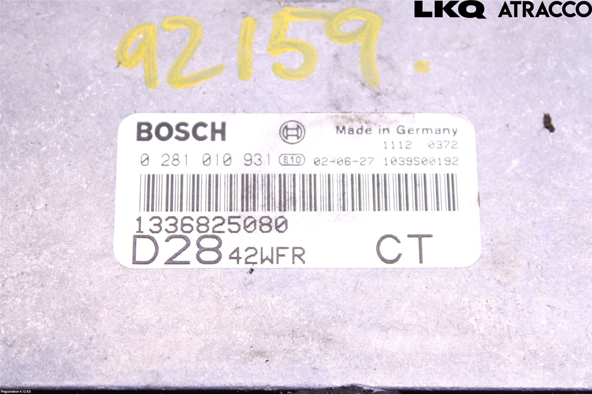 Fiat DUCATO 02-06 Styreenhet Dieselpumpe