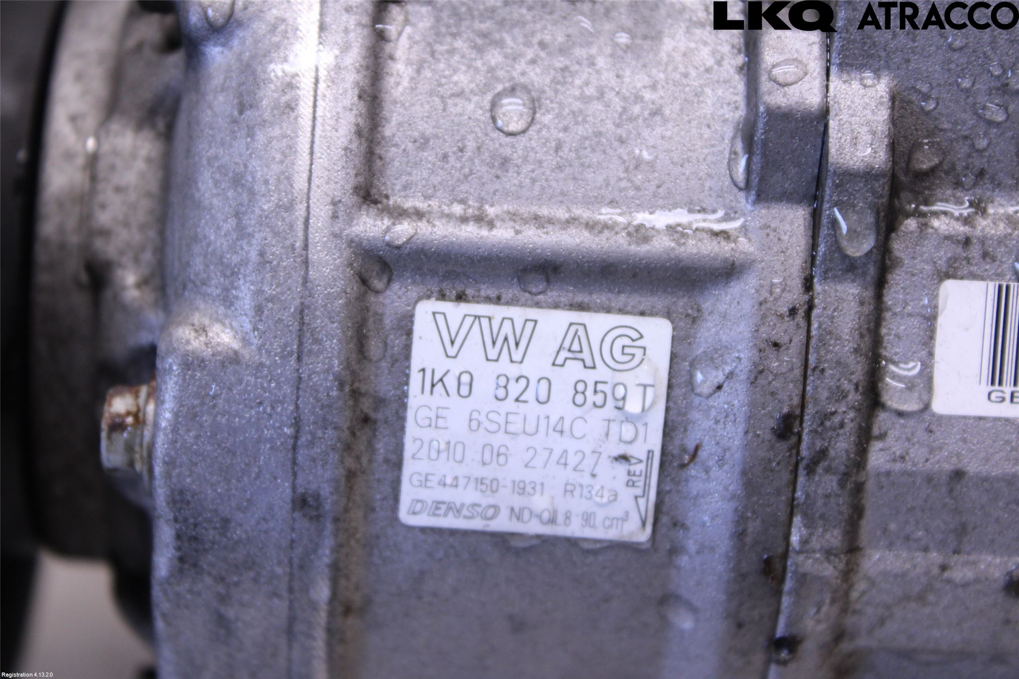 Volkswagen VW GOLF PLUS/CROSS GOLF 04-14 Varme Ac Kompressor