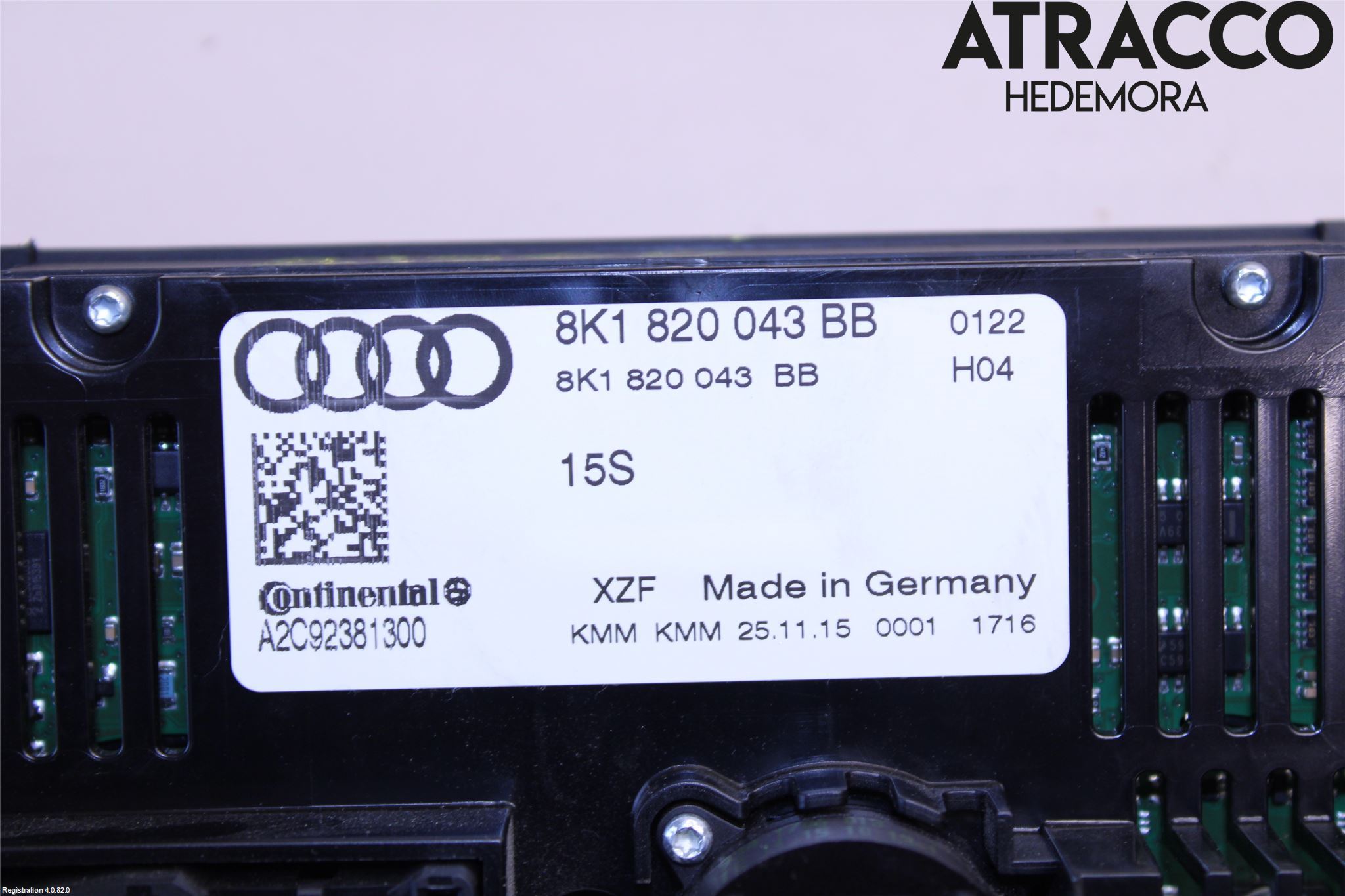 Audi Q5 09-16 Varme Ac Betjening-Display