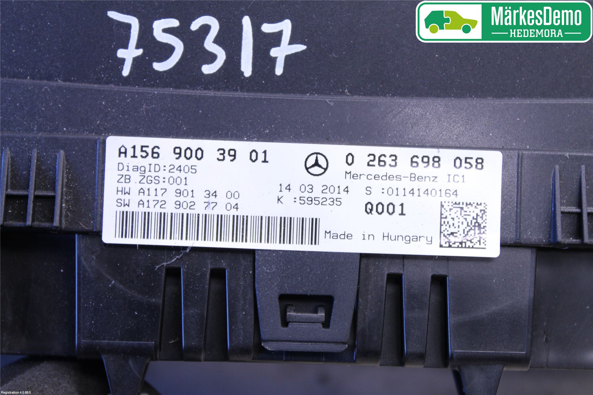Mercedes-Benz MB GLA-KLASS (X156) 13-20 Instr Kombinert