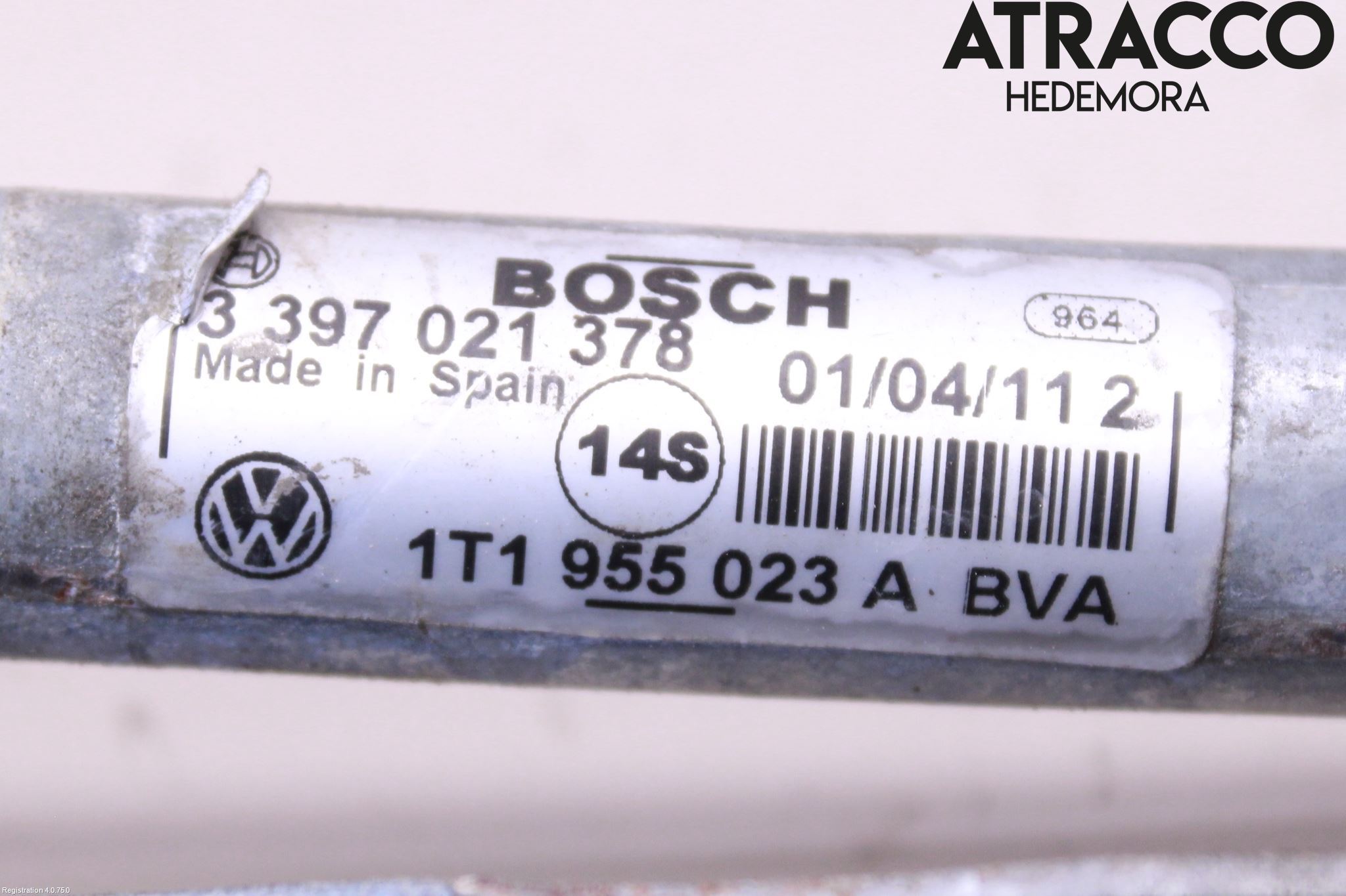 Volkswagen VW CADDY 11-15 Viskeroverføring Frontrute