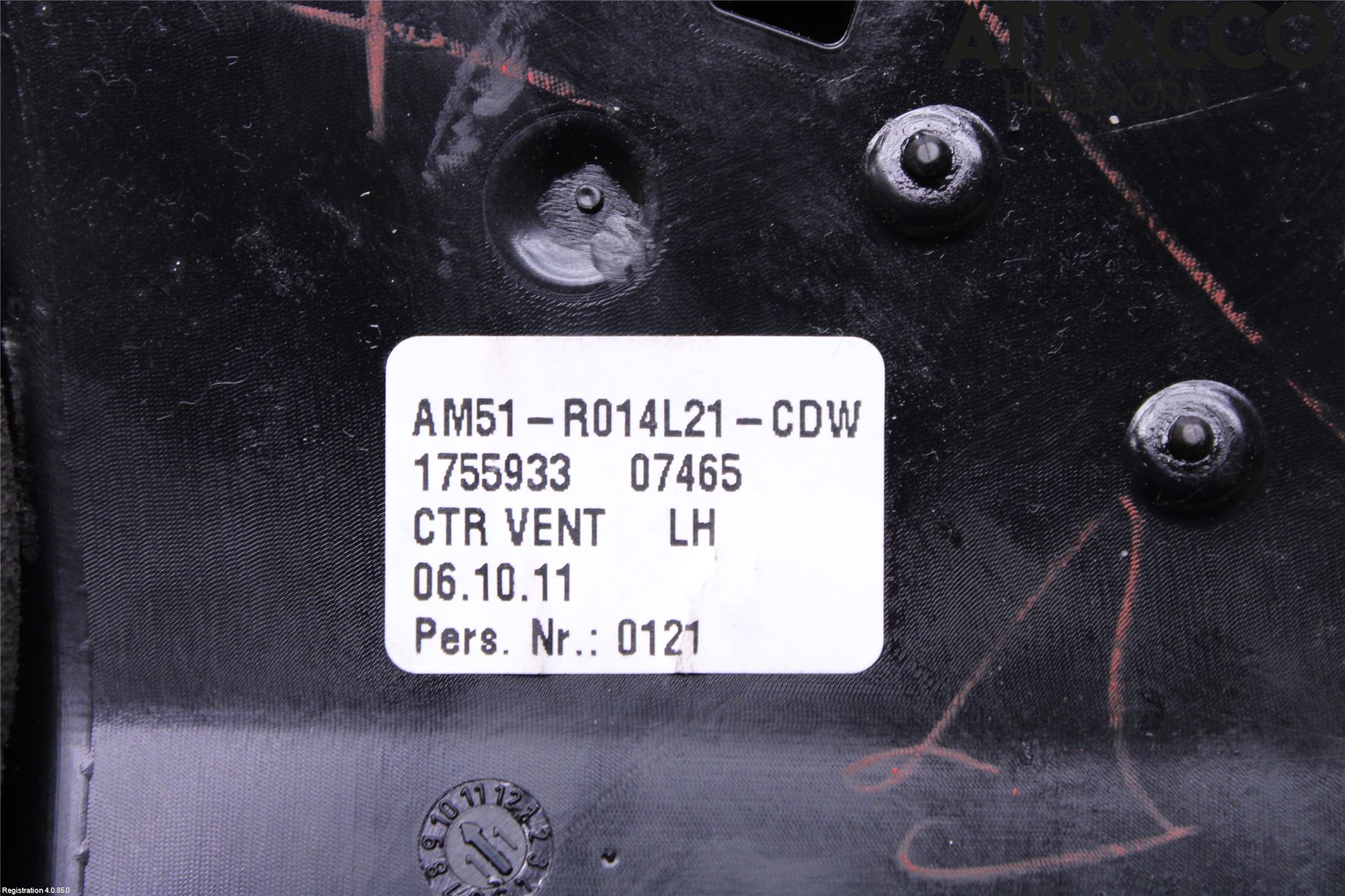Ford C-MAX II  11-14 Dashbord Kanal - Dyse