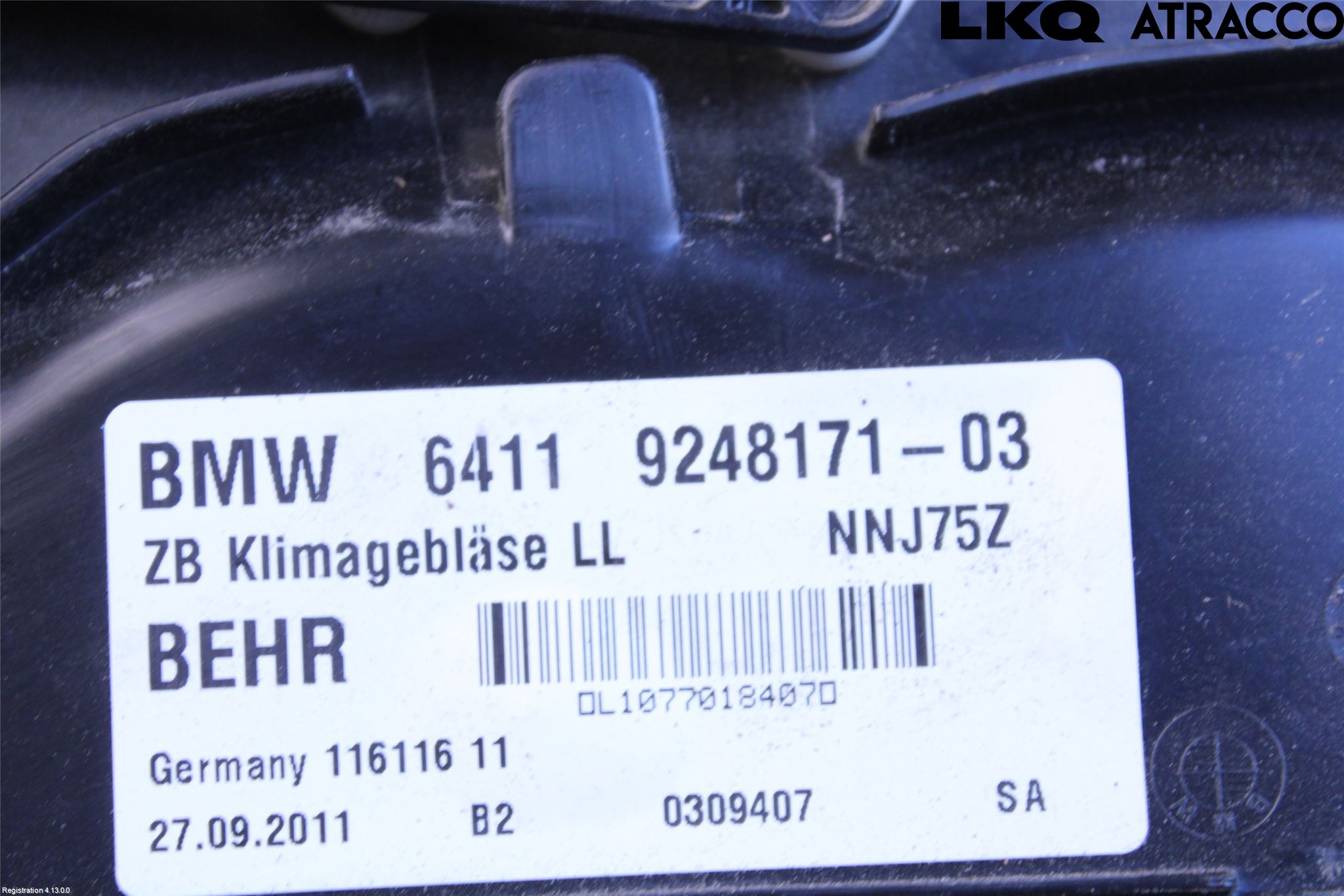 BMW 5 F10/F11/F18 09-17 Varme Ac Varmeapparatvifte