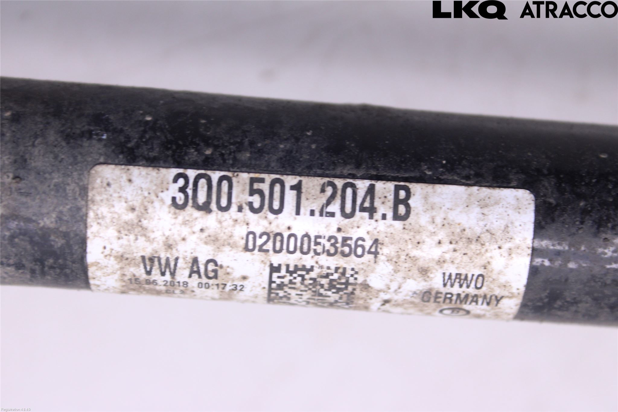 Volkswagen VW TIGUAN 16-24 Drivaksel Bak Kompl Høyre