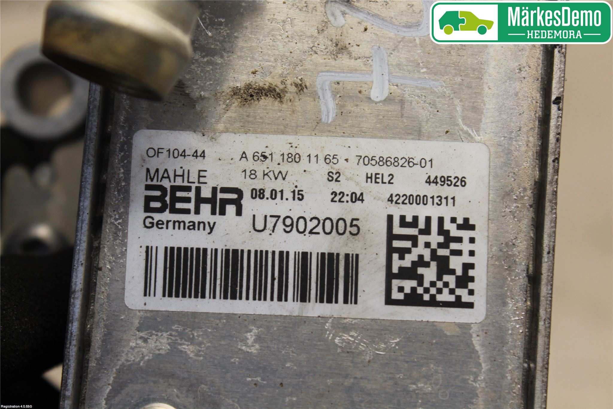 Mercedes-Benz MB GLK-KLASS (X204) 08-16 Radiator Oljekjøler Motor