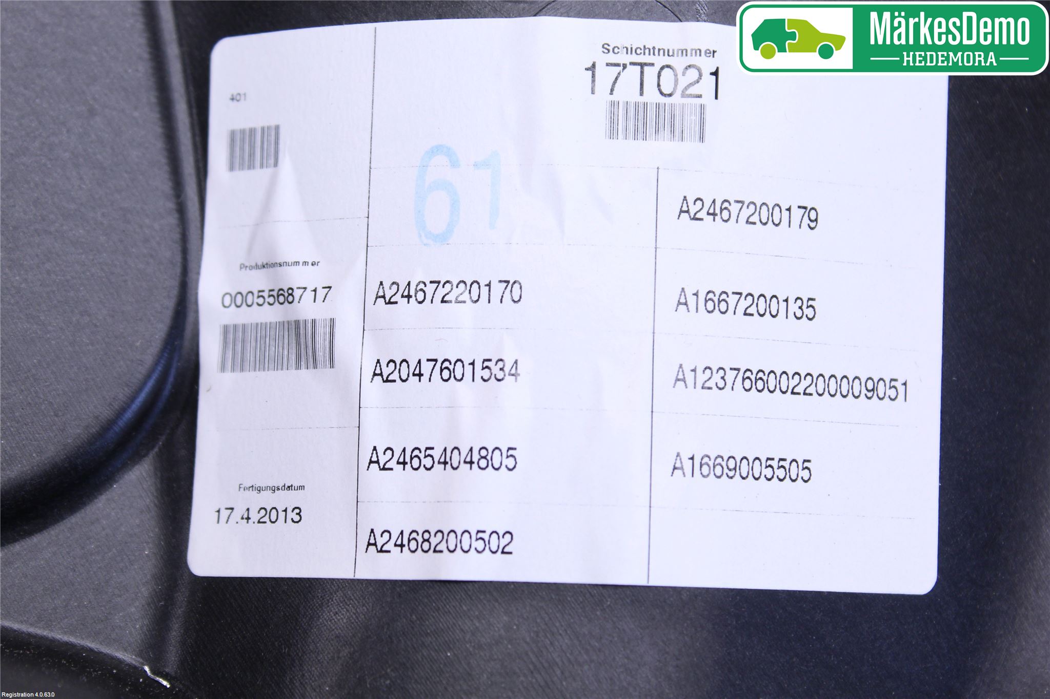 Mercedes-Benz MB B-KLASS (W246/W242) 12-19 Vindusheis El Komp