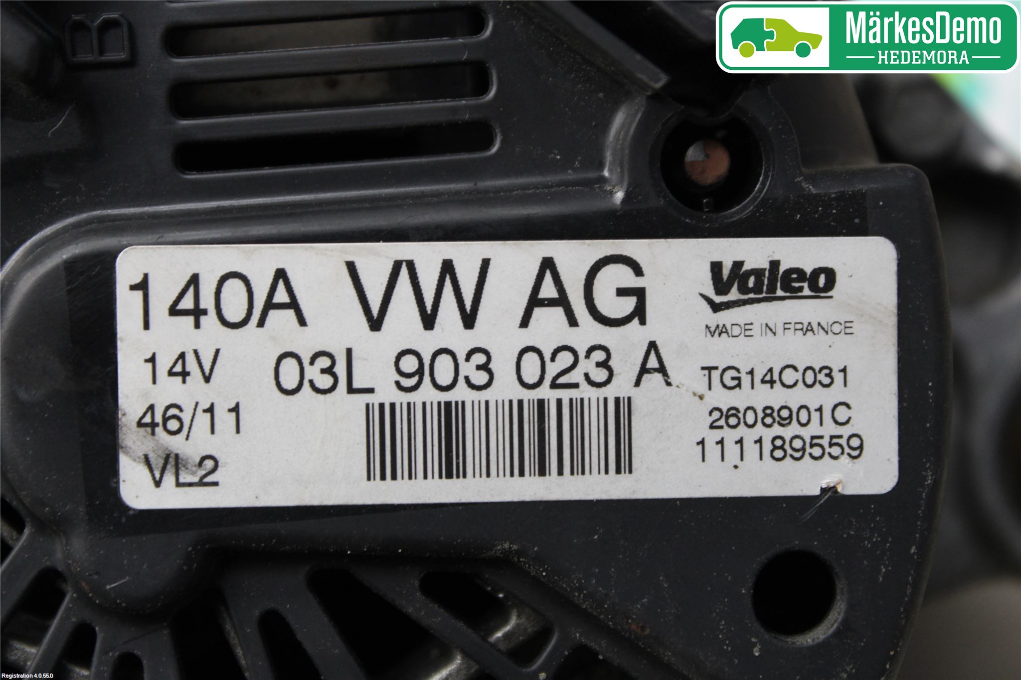 Volkswagen VW GOLF VI 09-13 Dynamo