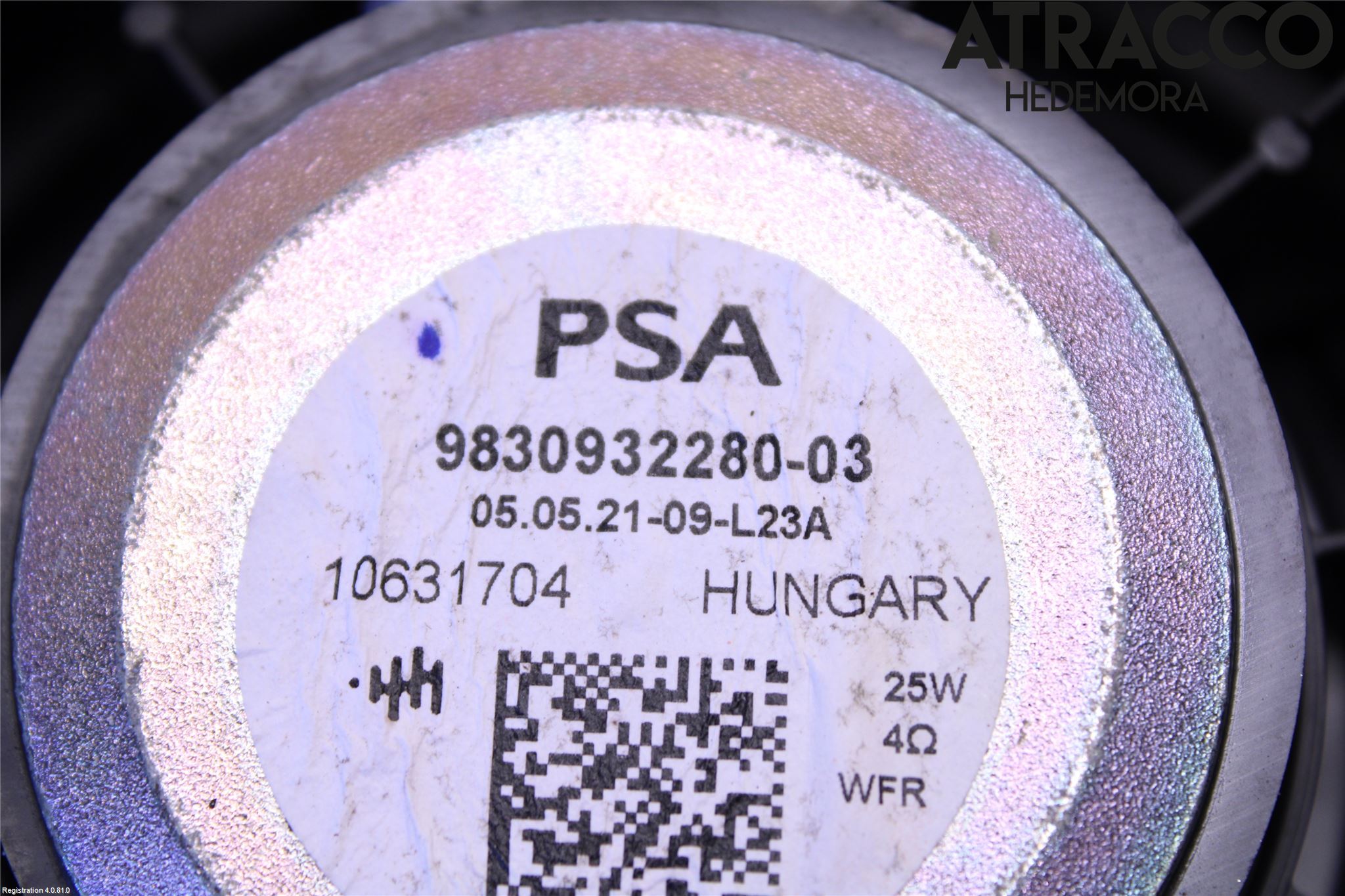 Citroen C4/E-C4 C4X/E-C4X III 21- Innr Høyttaler