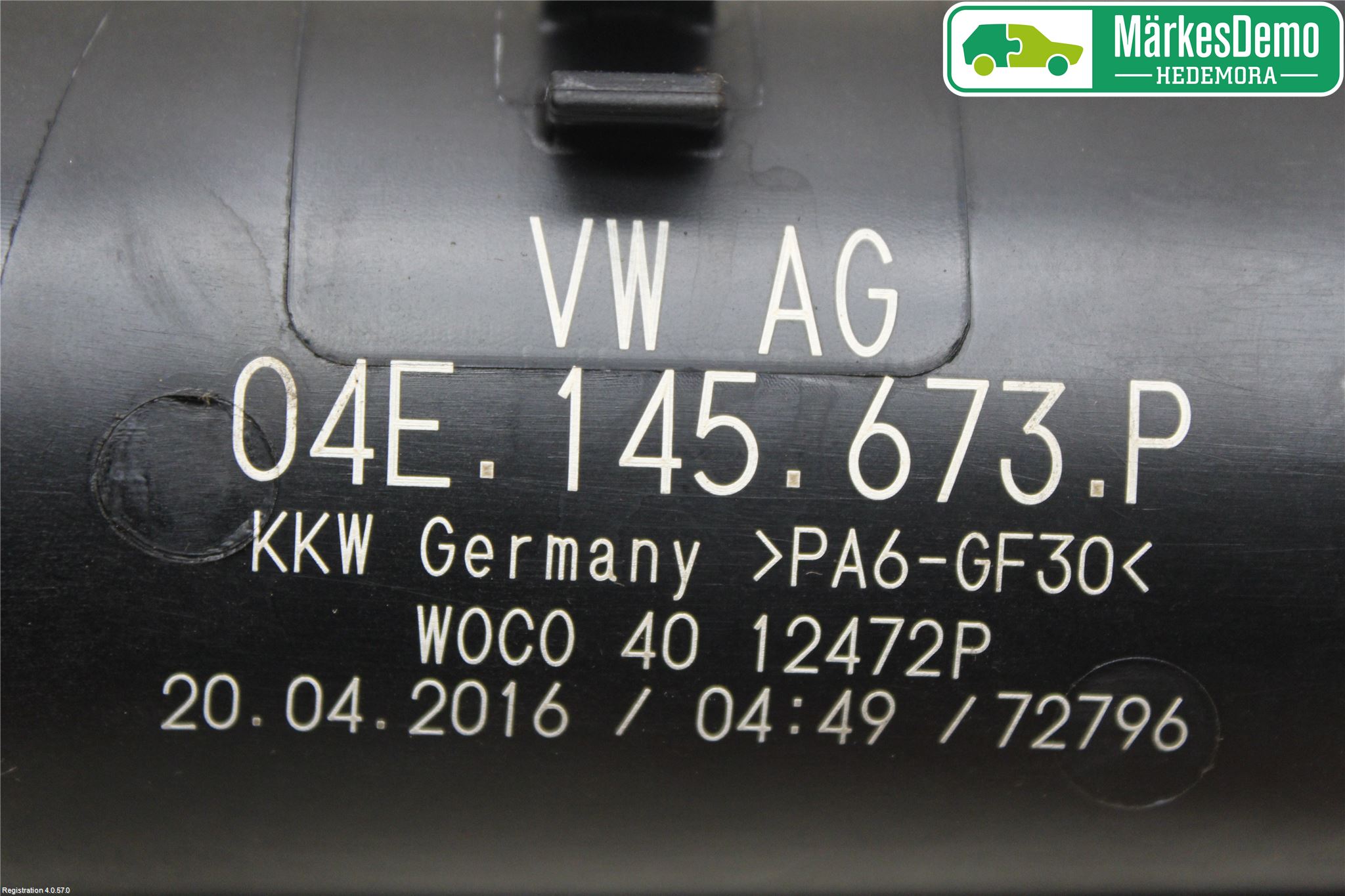 Volkswagen VW PASSAT 15-19 Intercooler Rør-Slange