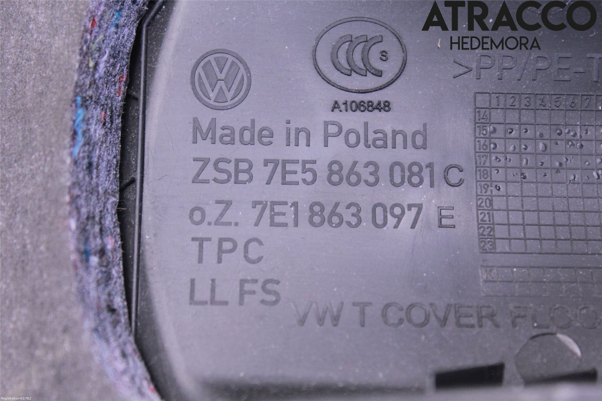 Volkswagen VW TRANSP/CARAVELLE (T6) 16-22 Innr Dashbord Sparkeplate