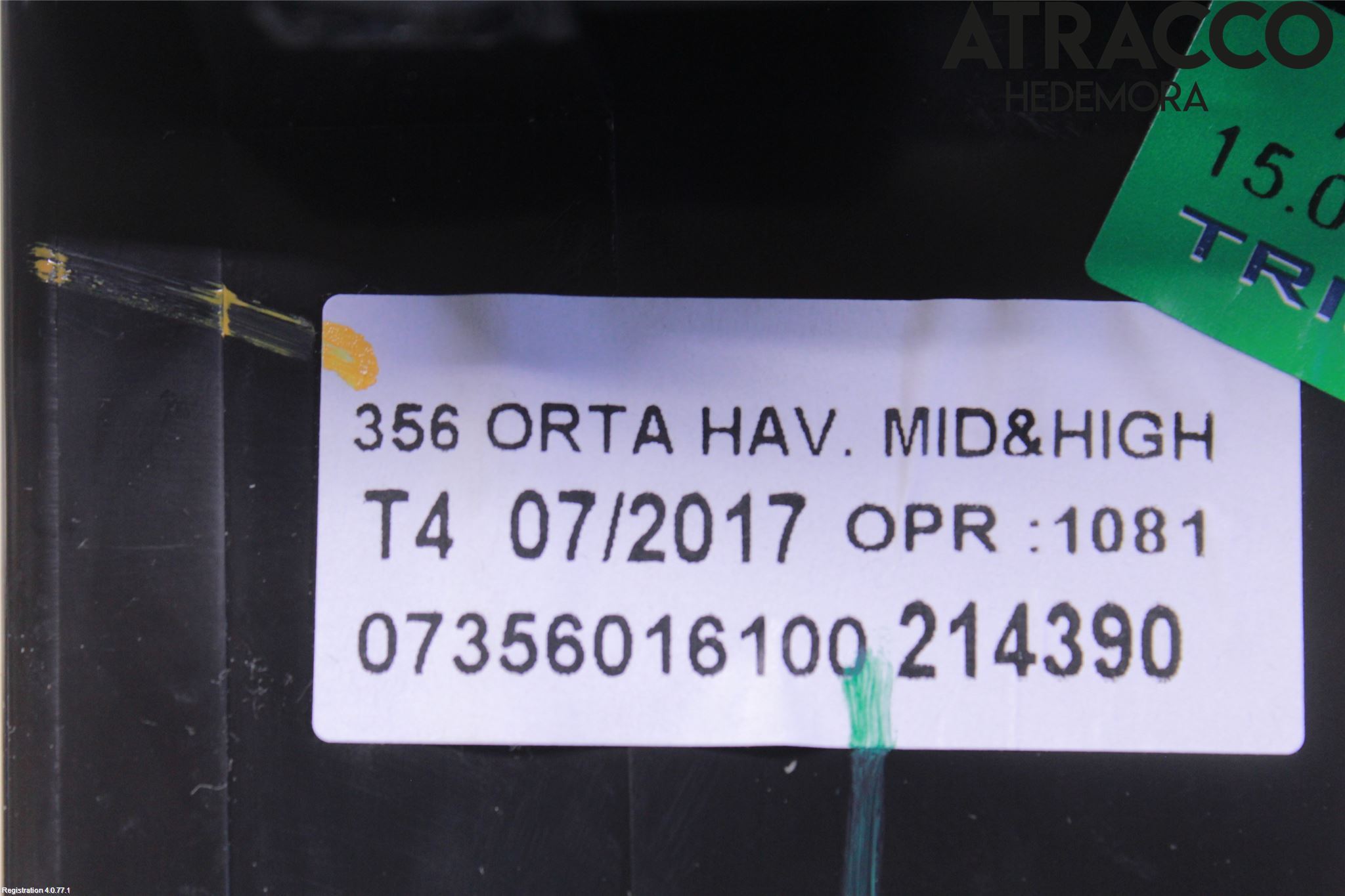 Fiat TIPO/CROSS 16- Dashbord Kanal - Dyse