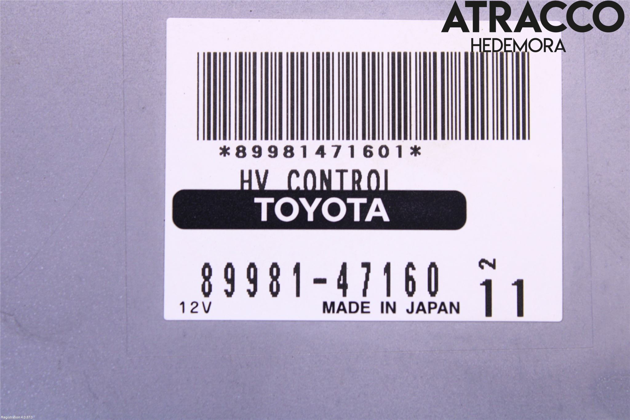 Toyota PRIUS NWH20 04-08 Styreenhet Øvrig