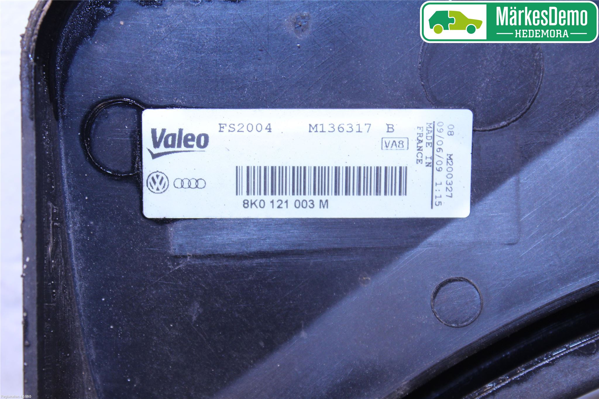 Audi A4/S4 08-11 Kjølevifte Elektrisk