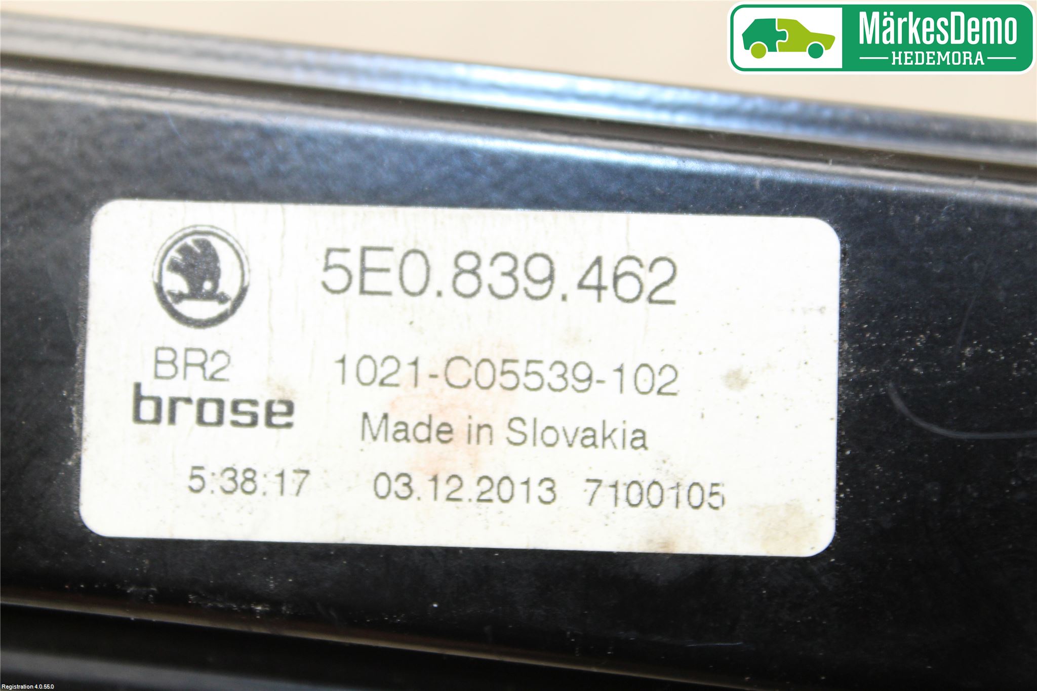 Skoda OCTAVIA (5E) 13-20 Vindusheis El Komp