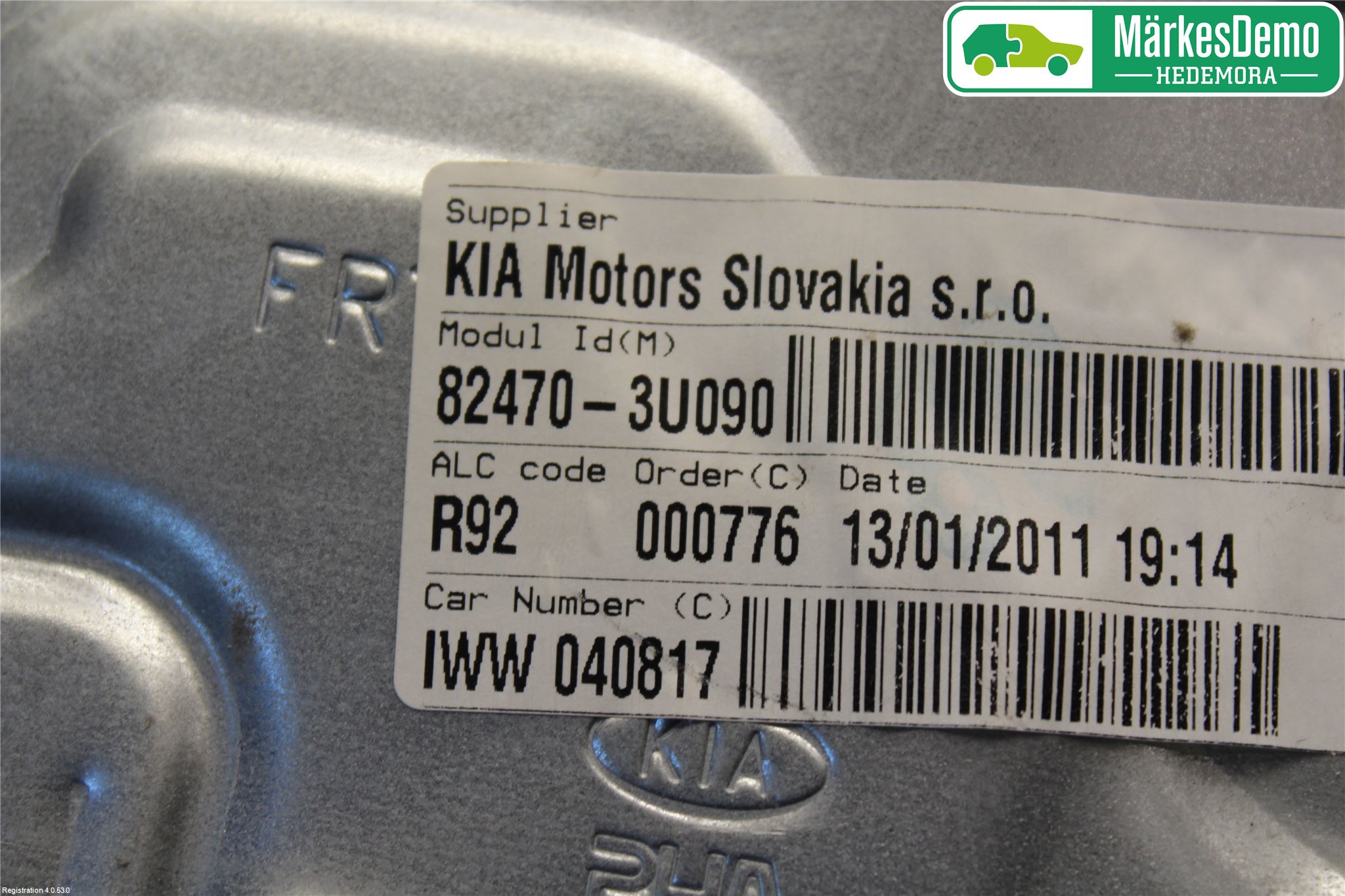 Kia SPORTAGE (SL) 11-15 Vindusheis El Komp