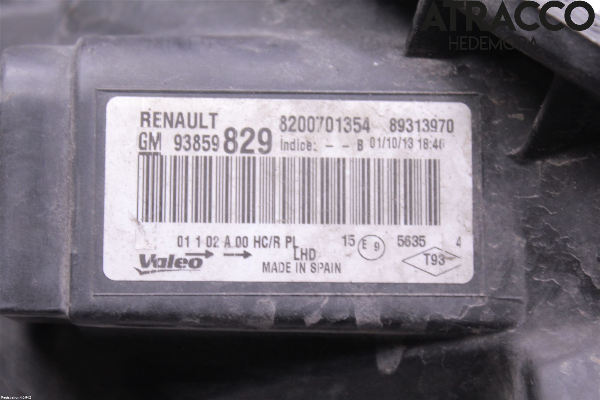 Renault TRAFIC   02-14 Frontlykt Venstre