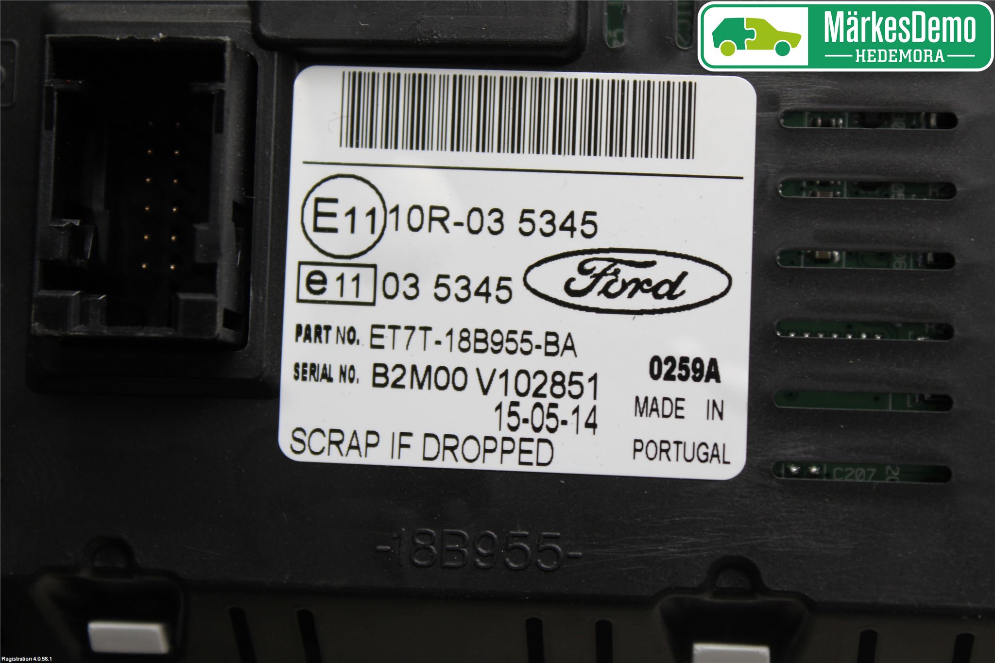 Ford TRANSIT/TOURNEO COURIER 13-23 Instr Varselys - Display