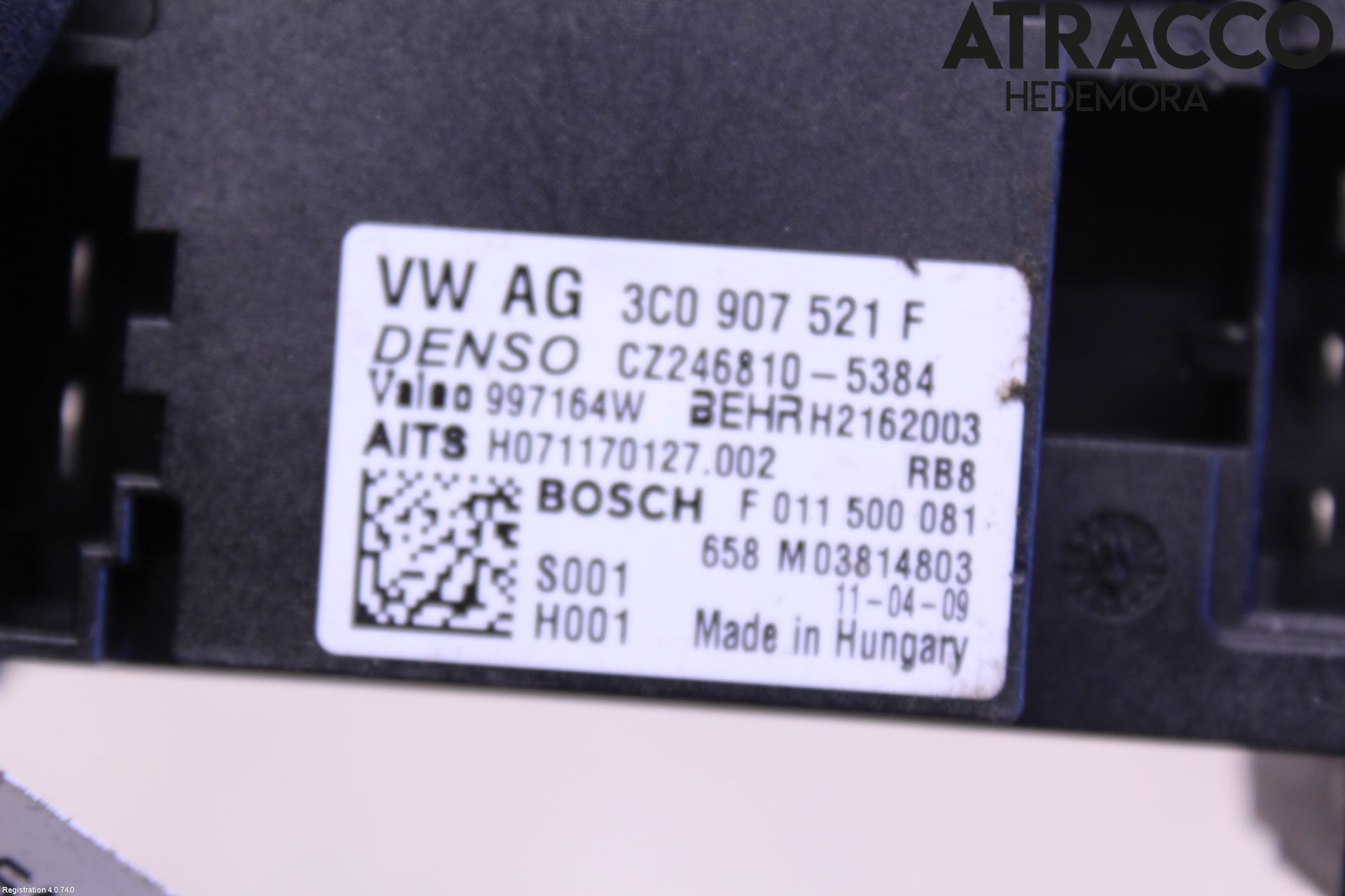 Volkswagen VW SHARAN 11- Varmeapparat Viftemotstand
