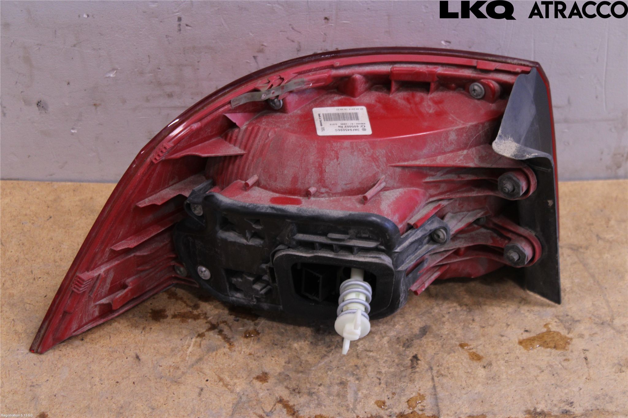 Volkswagen VW PASSAT 11-14 Baklykt Høyre