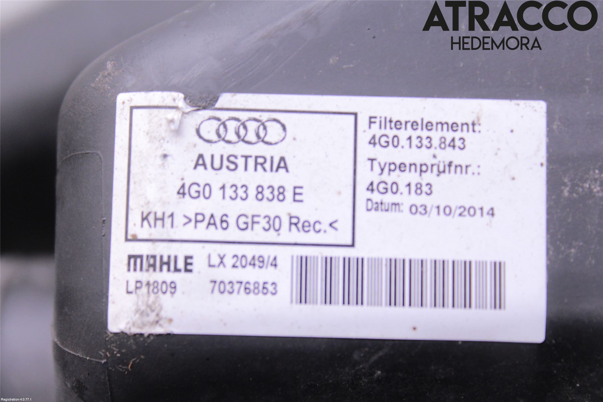 Audi A6 ALLROAD 12-18 Luftfilter Boks