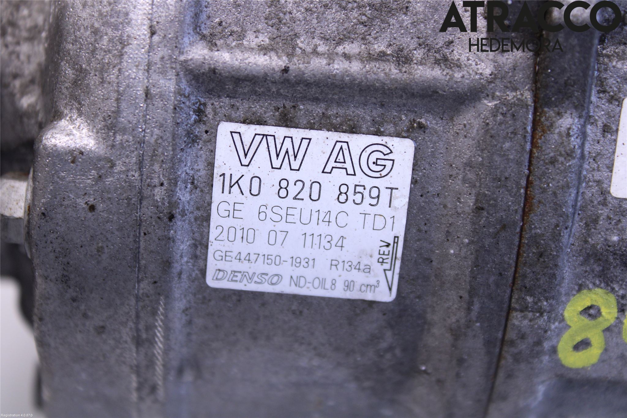 Audi A3/S3 05-13 Varme Ac Kompressor