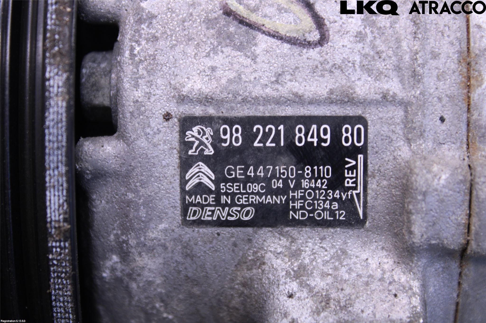 Peugeot 2008 13-20 Varme Ac Kompressor