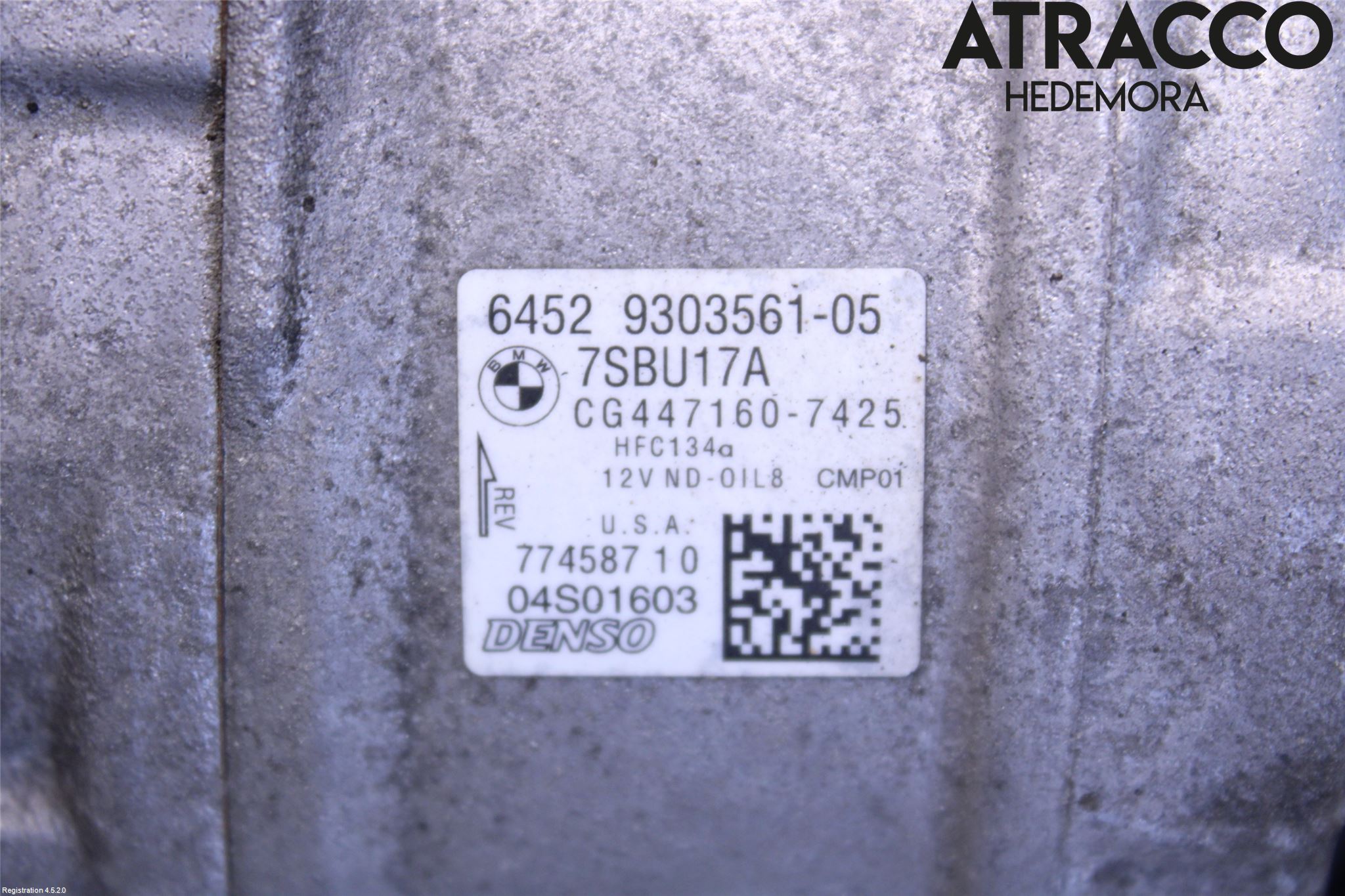 BMW X5 F15 13-18 Varme Ac Kompressor