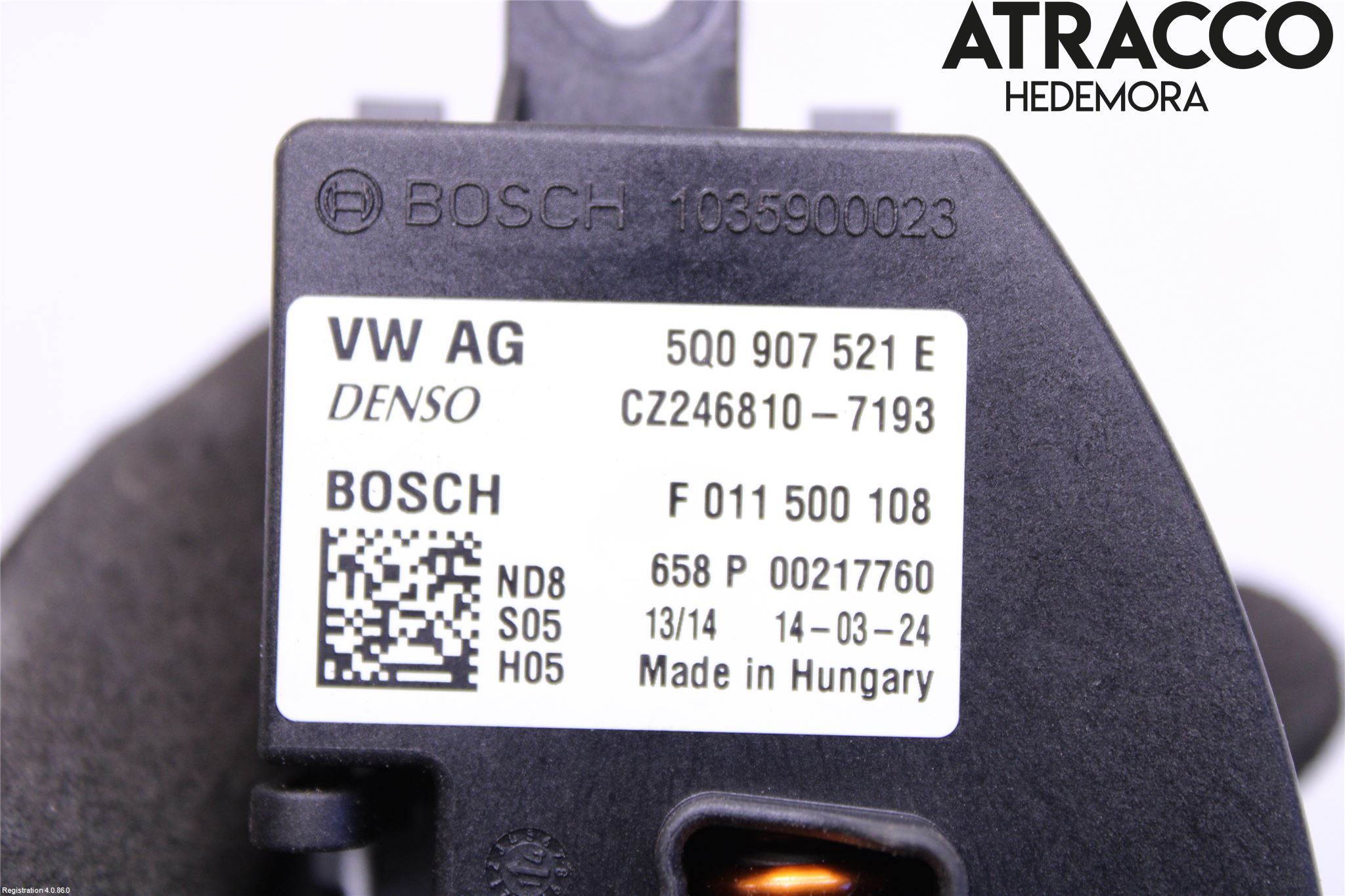Volkswagen VW GOLF / E-GOLF VII 13-20 Varmeapparat Viftemotstand