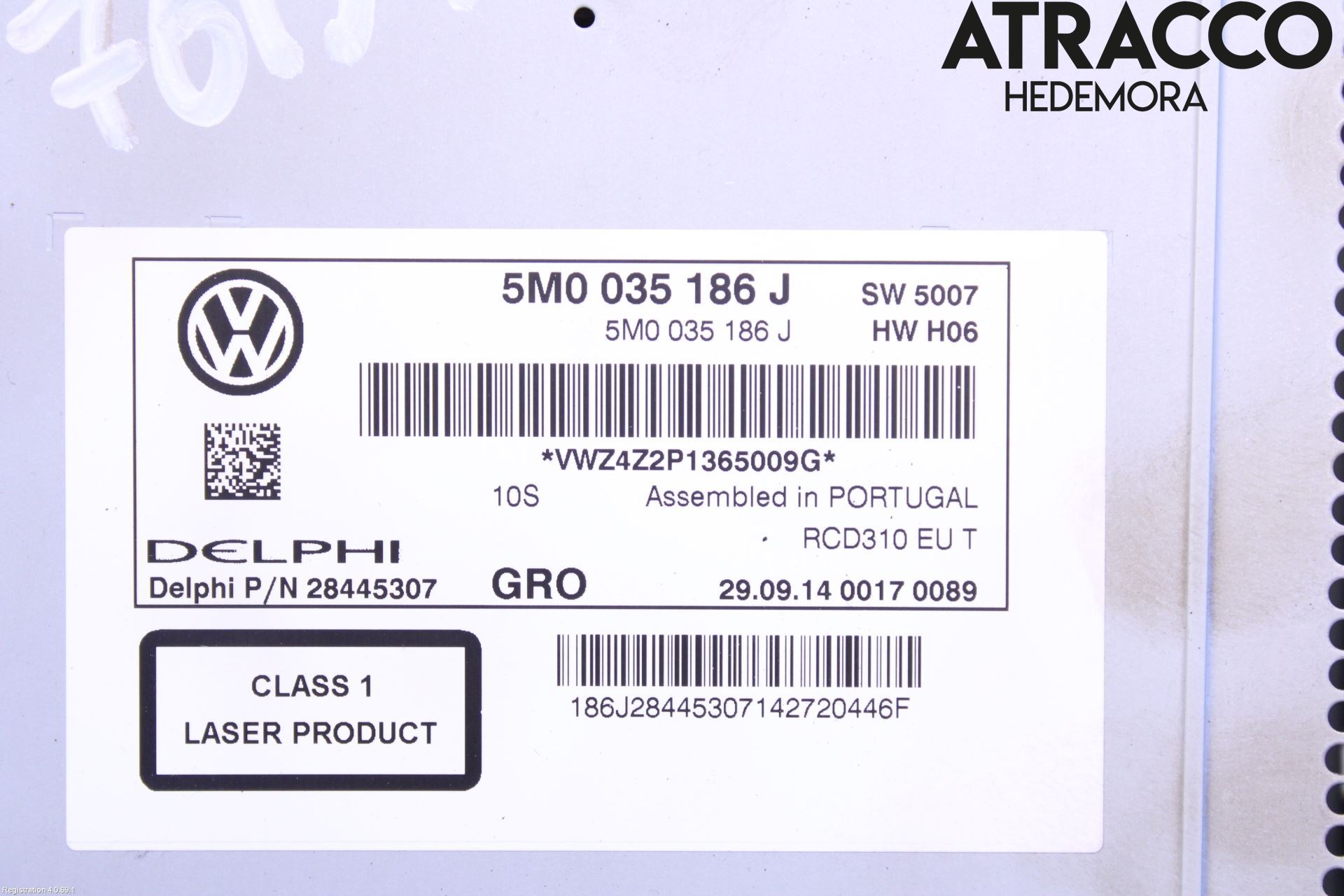Volkswagen VW TRANSP/CARAVELLE (T5) 04-15 Stereo Radio Med Cd