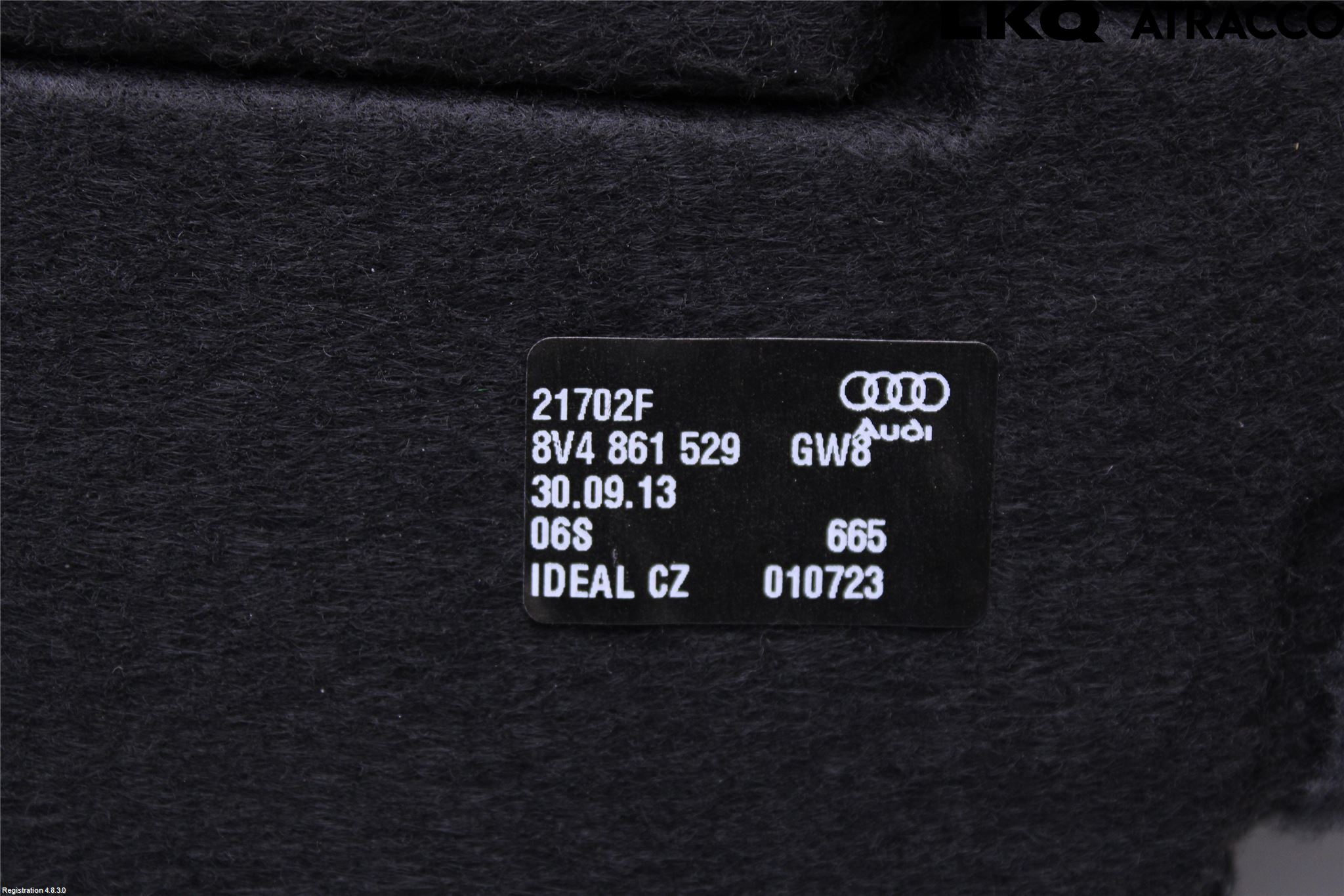 Audi A3/S3 8V 13-20 Innr Bagasjeromkledsel