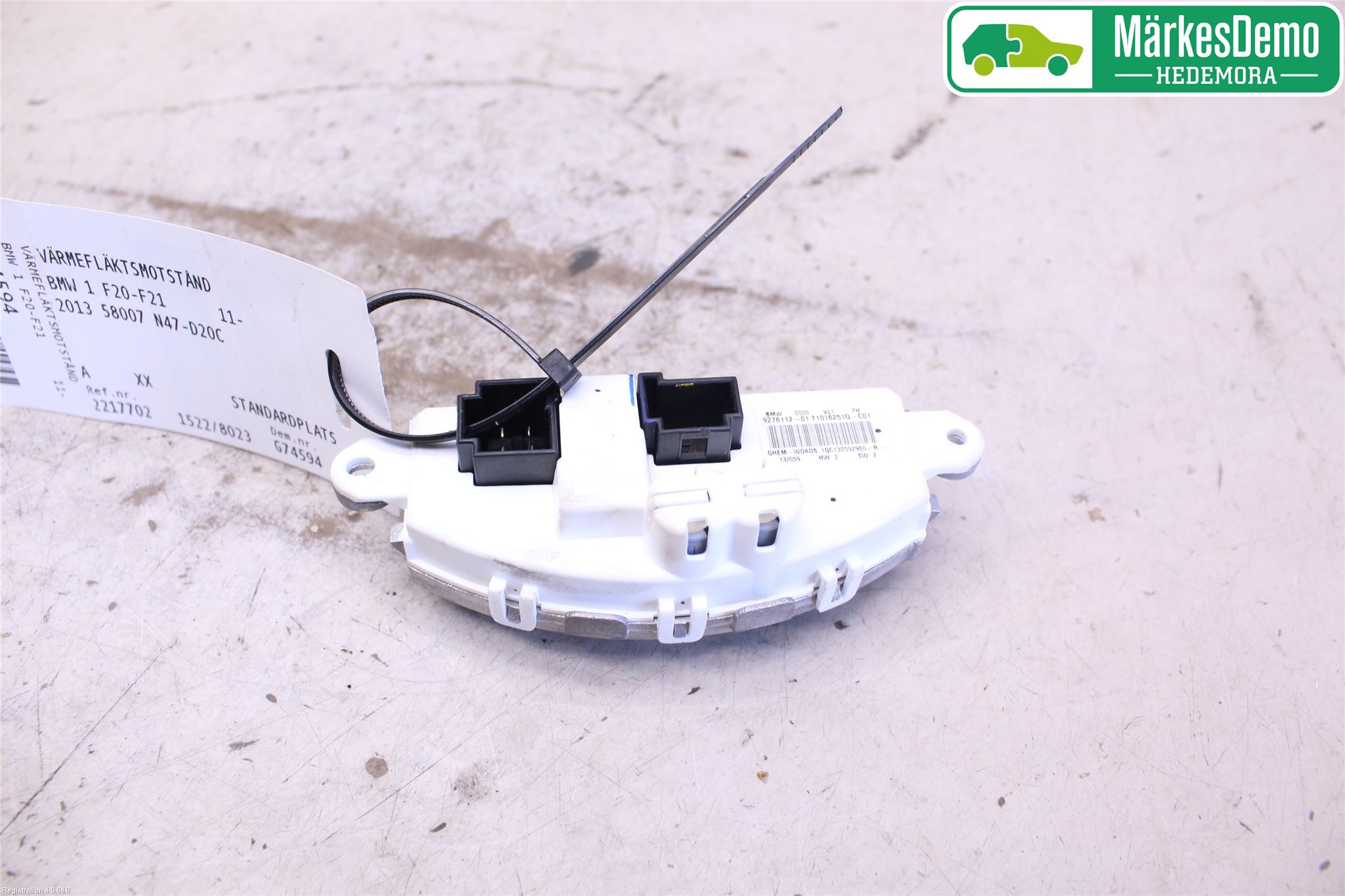 BMW 1 F20/F21 11-19 Varmeapparat Viftemotstand