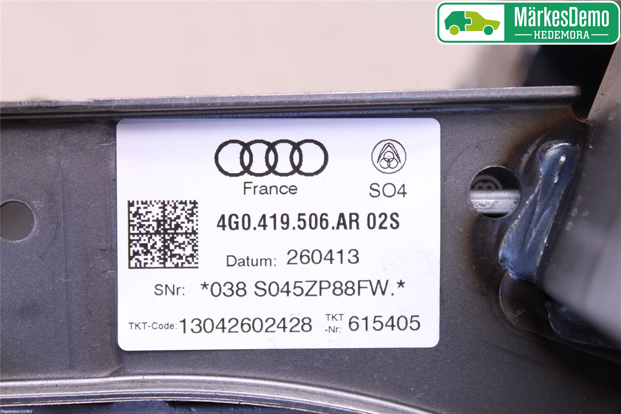 Audi A7/S7 4G 11-17 Rattakselaggregat Justerbart