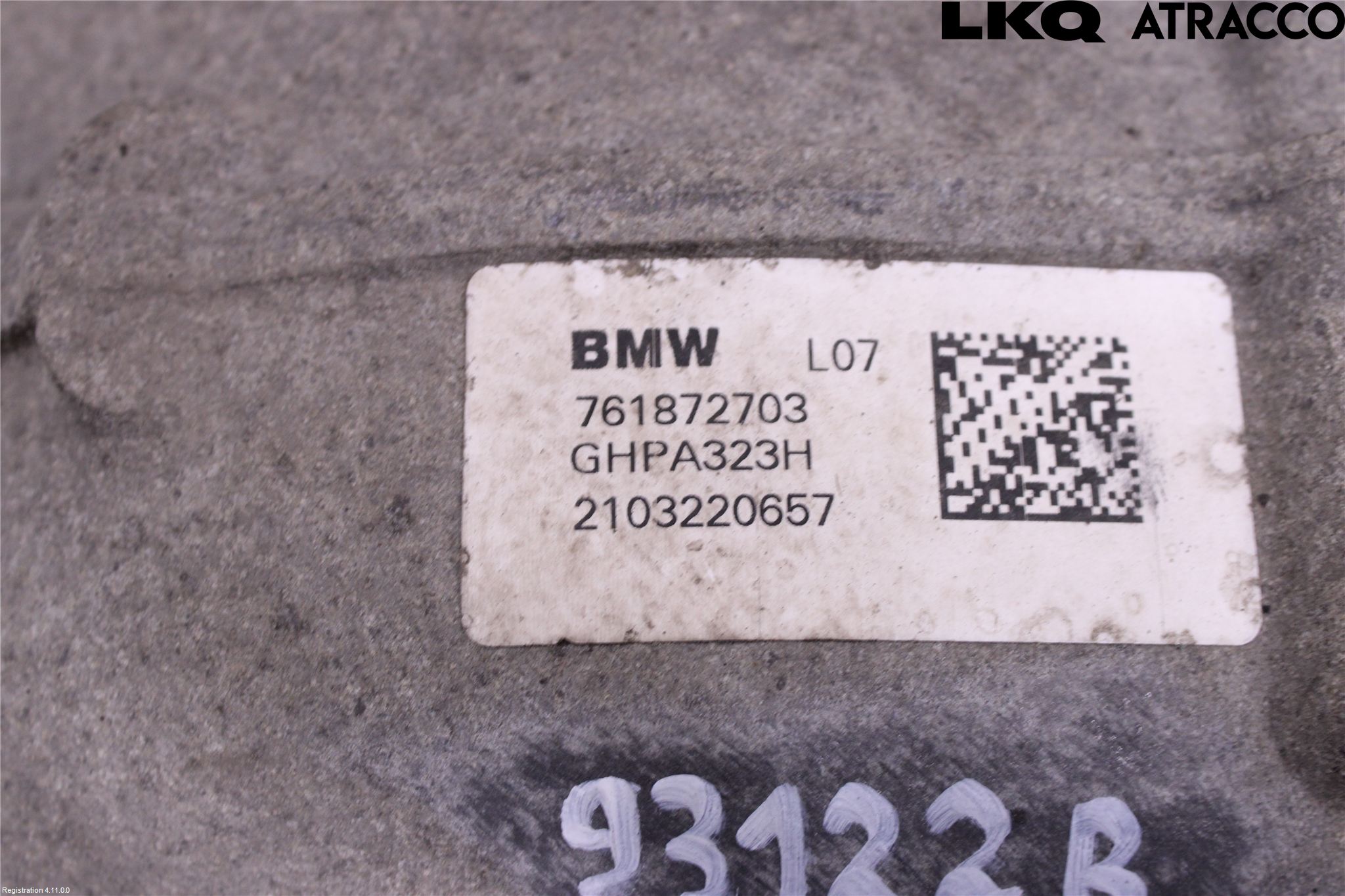 BMW X3 G01 18- Bakaksel Kardang Bak -Diff