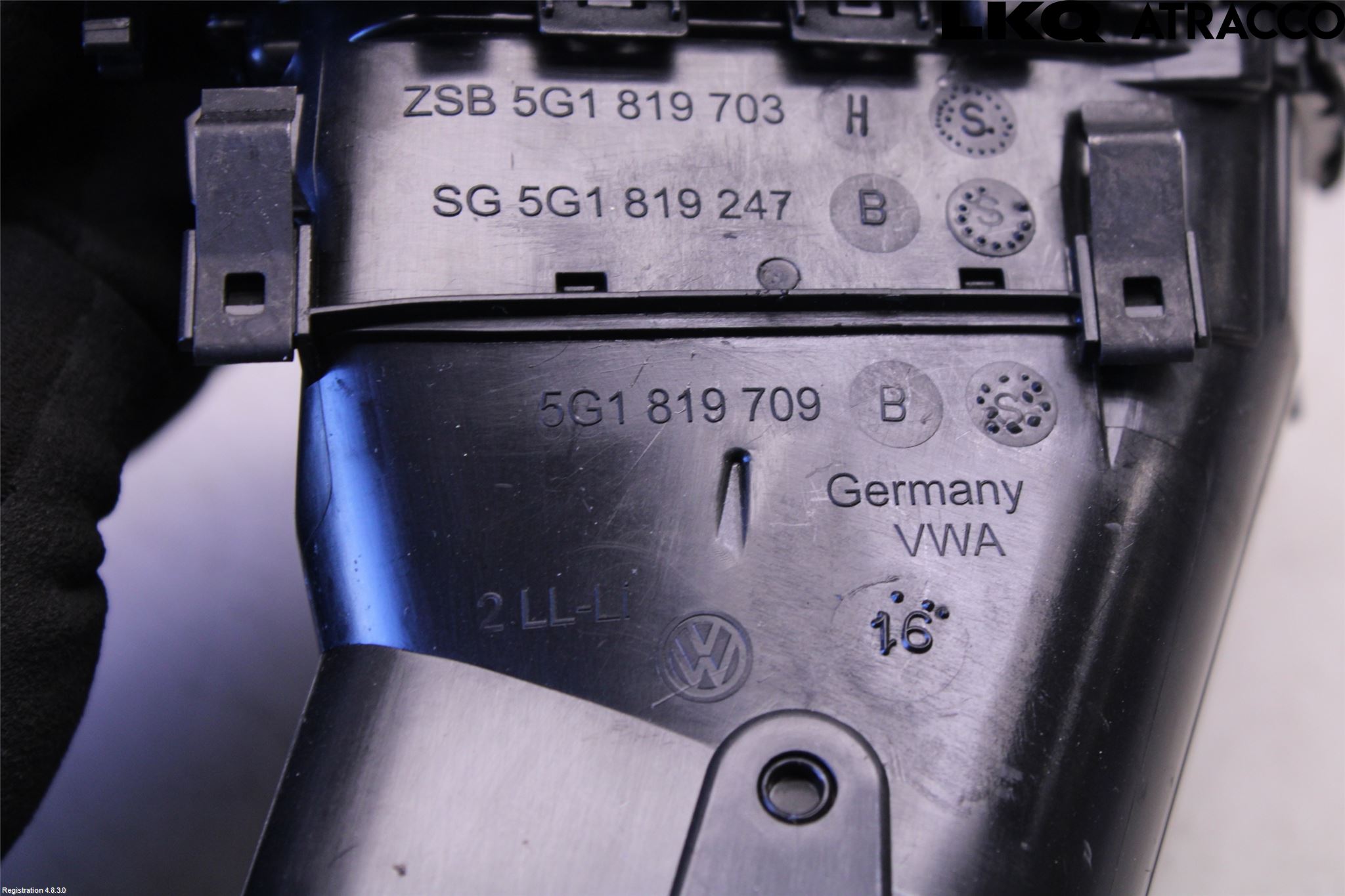 Volkswagen VW GOLF / E-GOLF VII 13-20 Dashbord Kanal - Dyse