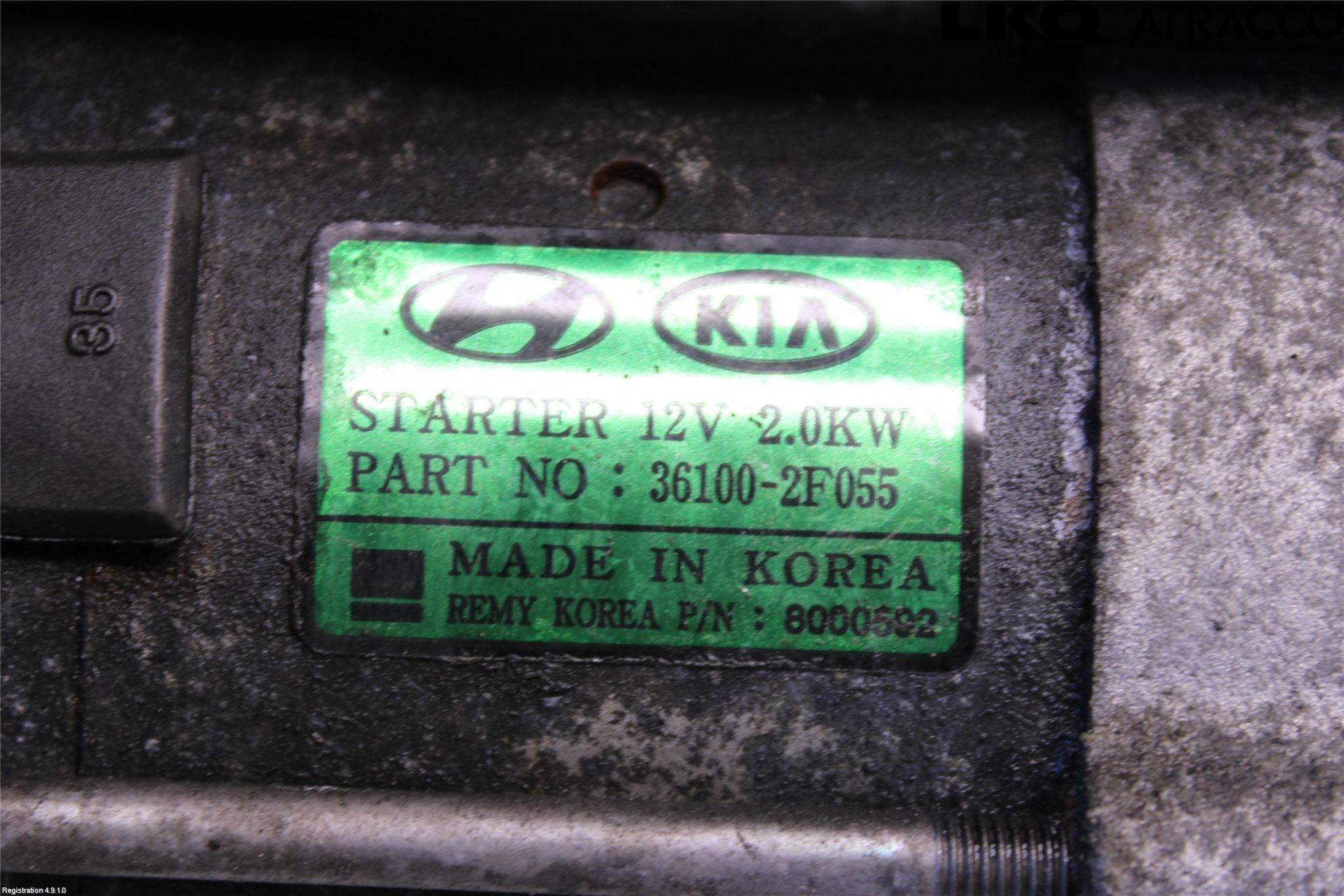 Kia SPORTAGE (SL) 11-15 Startmotor Diesel