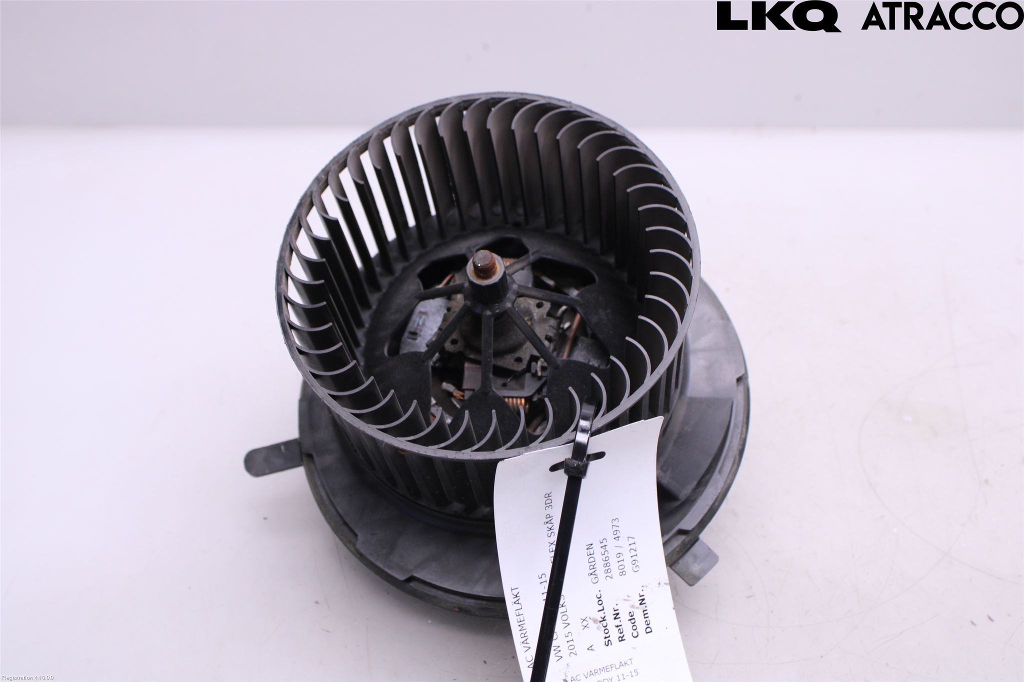 Volkswagen VW CADDY 11-15 Varme Ac Varmeapparatvifte